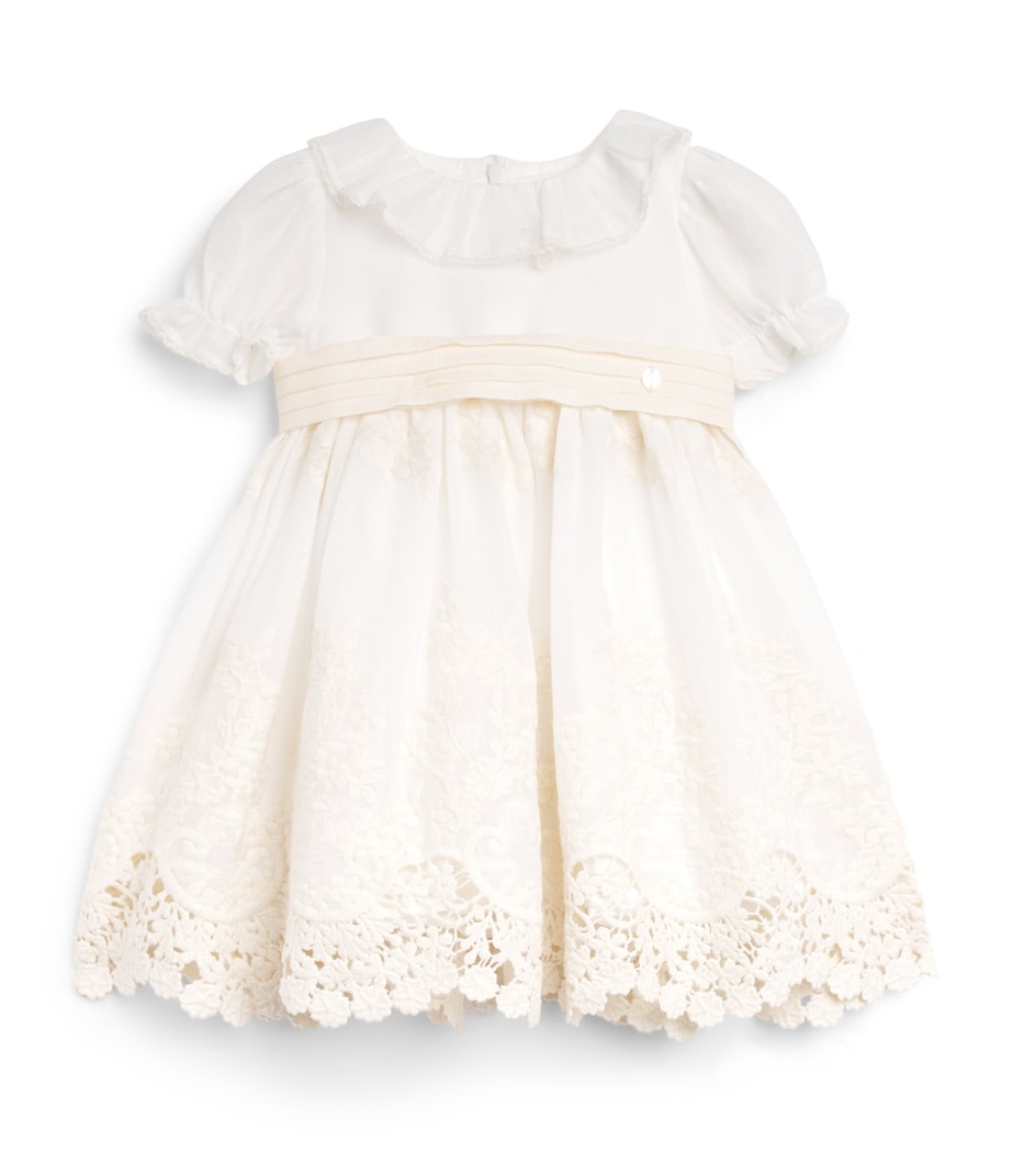Patachou Bow-Detail Dress (3 Months-3 Years) Ivory Image 1