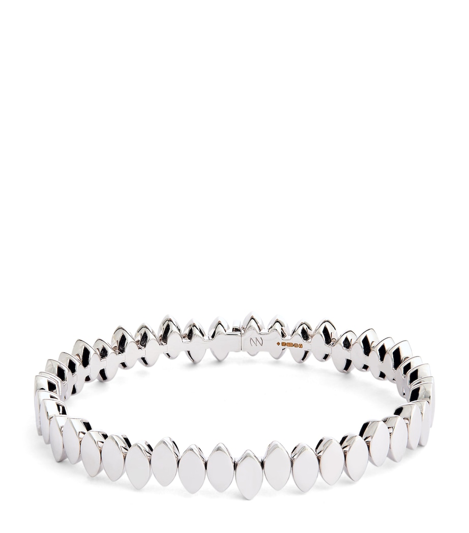 White Gold and Diamond Navette Bracelet WHITE GOLD Image 1