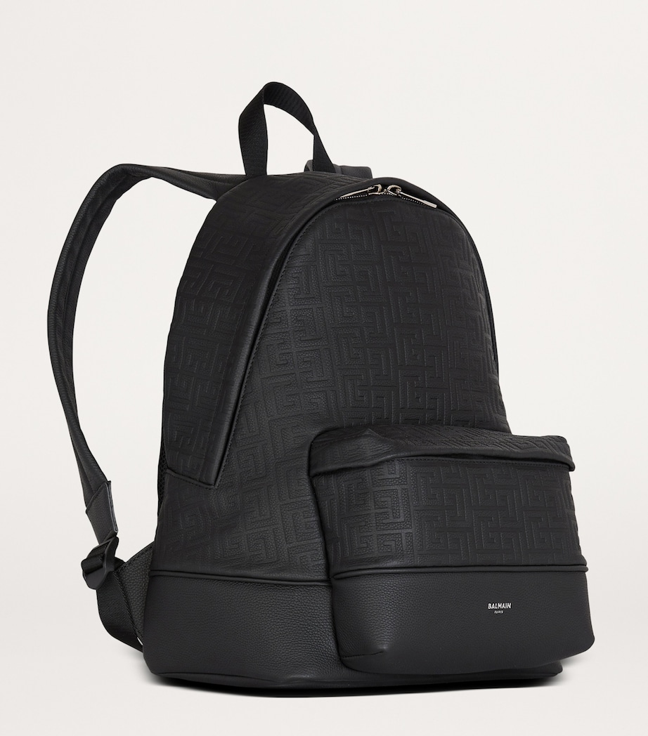 Leather PB Monogram Backpack 0PA NOIR Image 2