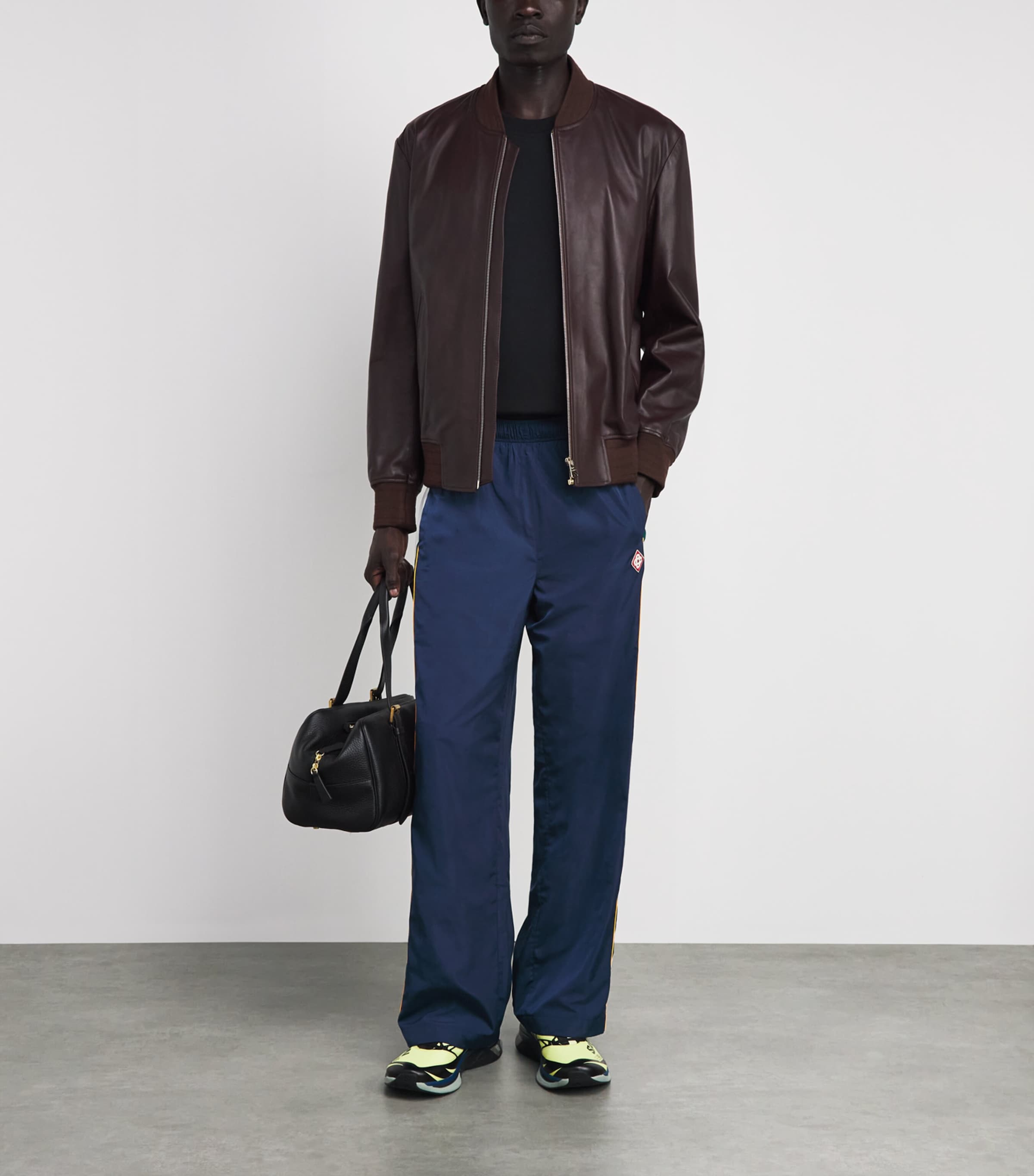 Casablanca Mens Logo Track Pants Nav/grn/wht/ylw Image 2