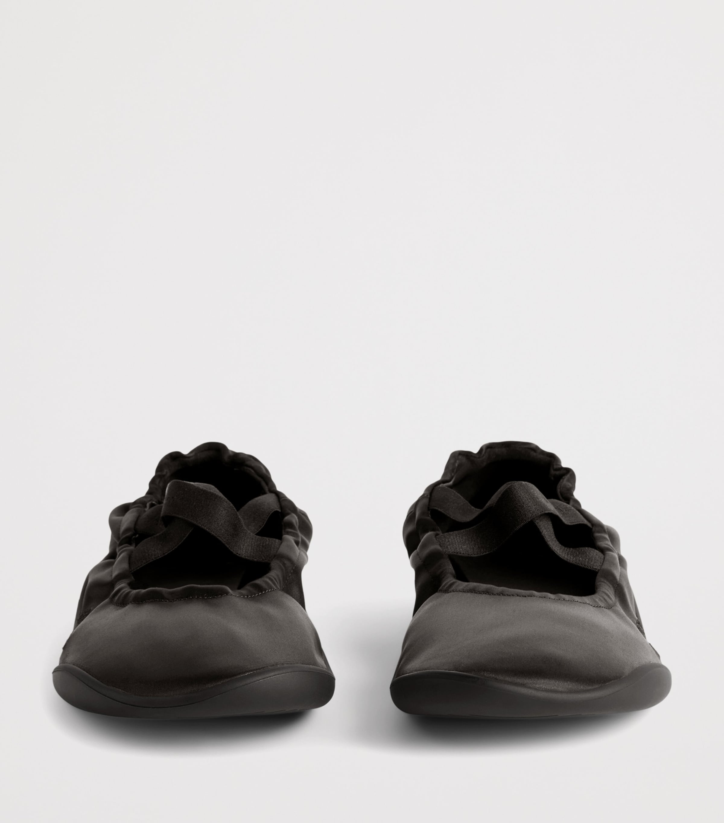 Balenciaga Satin Shibuya Elasticated Ballet Flats Image 4