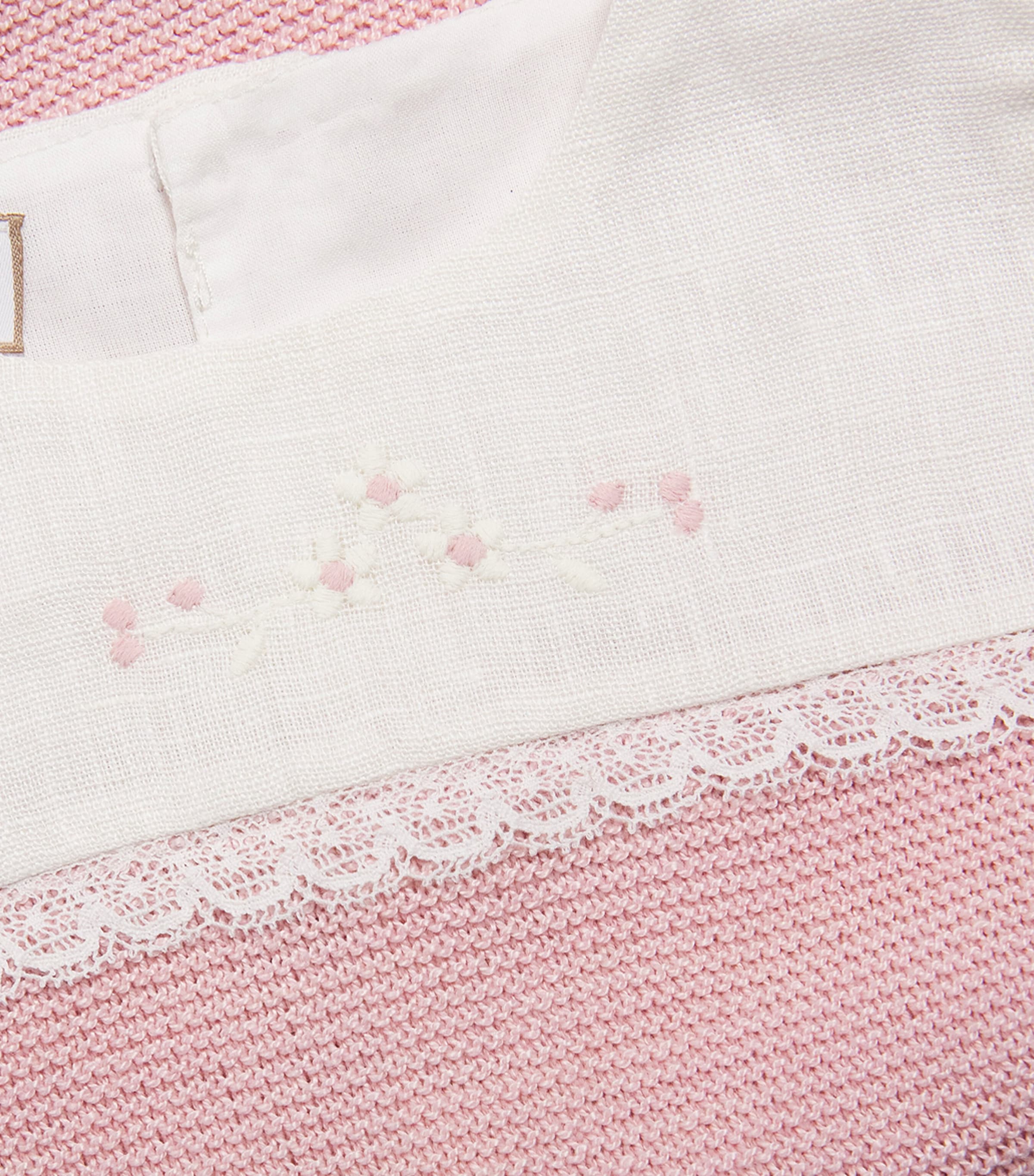 Cotton  Alegra Knitted Bodysuit (1-12 Months) 37 H05 CHALK PINK Image 3