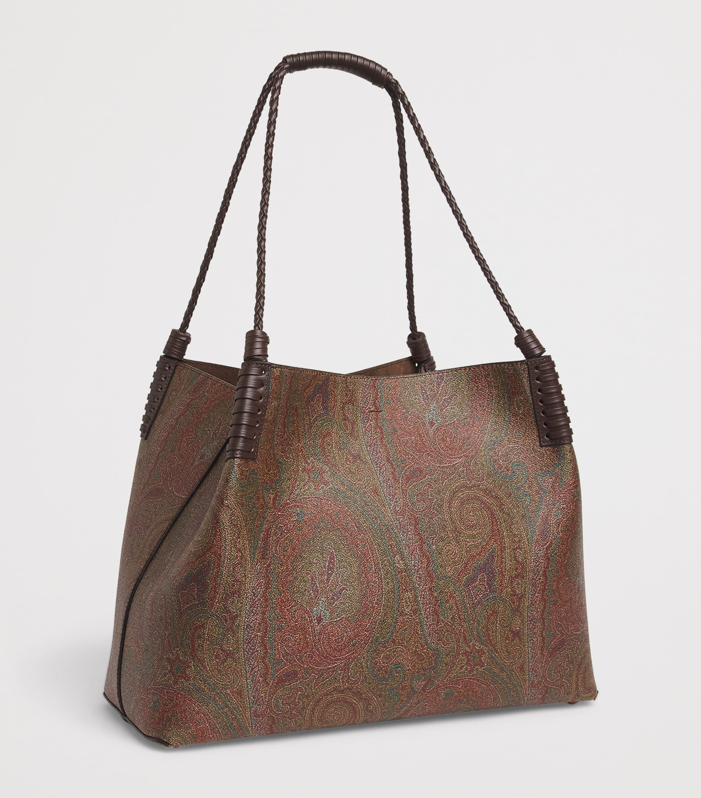 Etro Large Paisley Arnica Libra Tote Bag Brown Image 3
