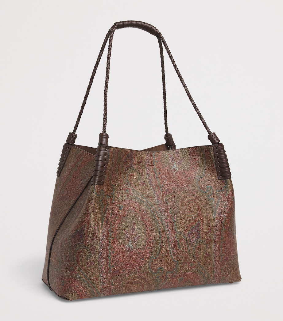 Etro Large Paisley Arnica Libra Tote Bag Brown Image 3