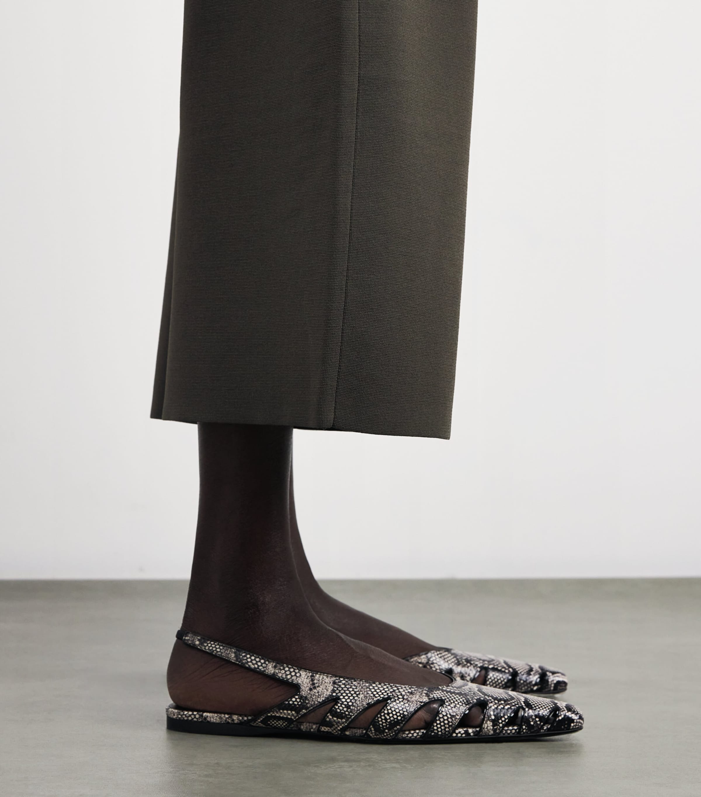 Milano-Knit Wide-Leg Trousers PALM LEAF Image 6