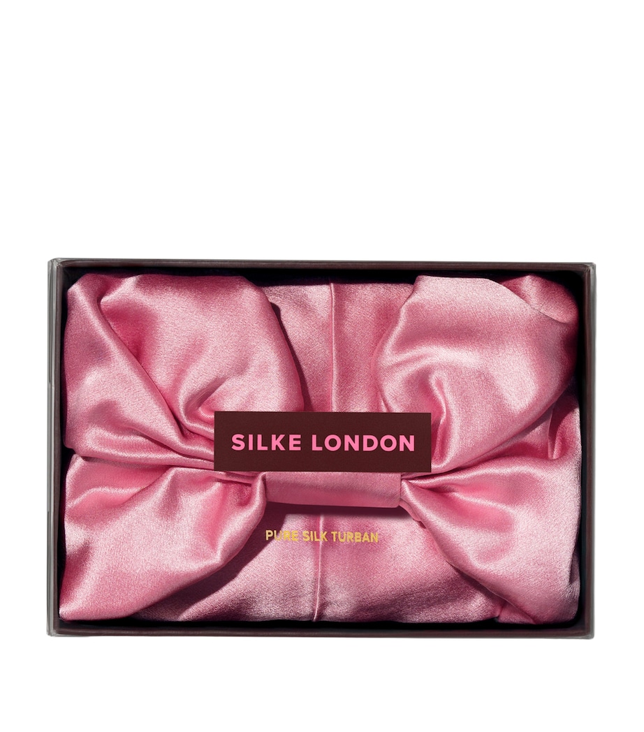 SILKE Mulberry Silk Hair Bonnet Powder Pink Image 2