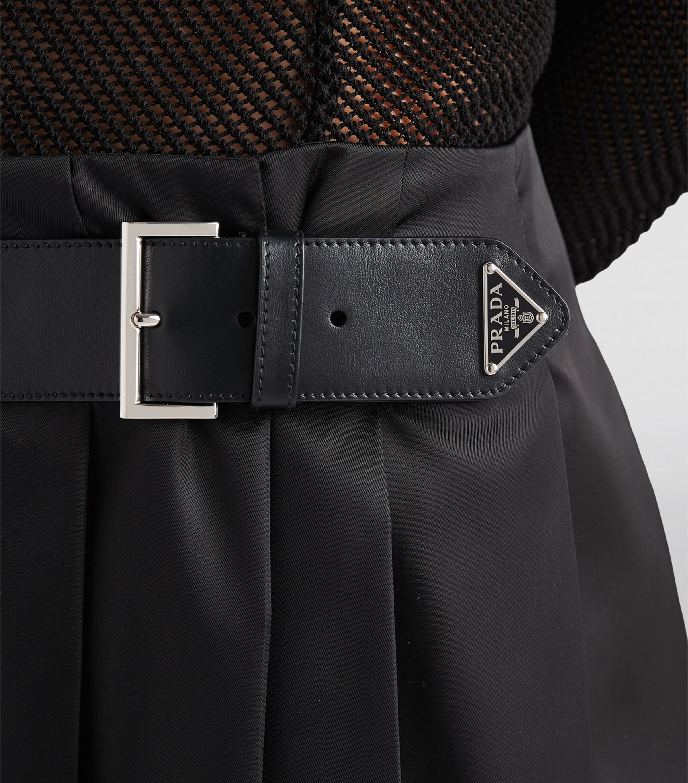 Re-Nylon Pleated Midi Skirt F0002 Image 5