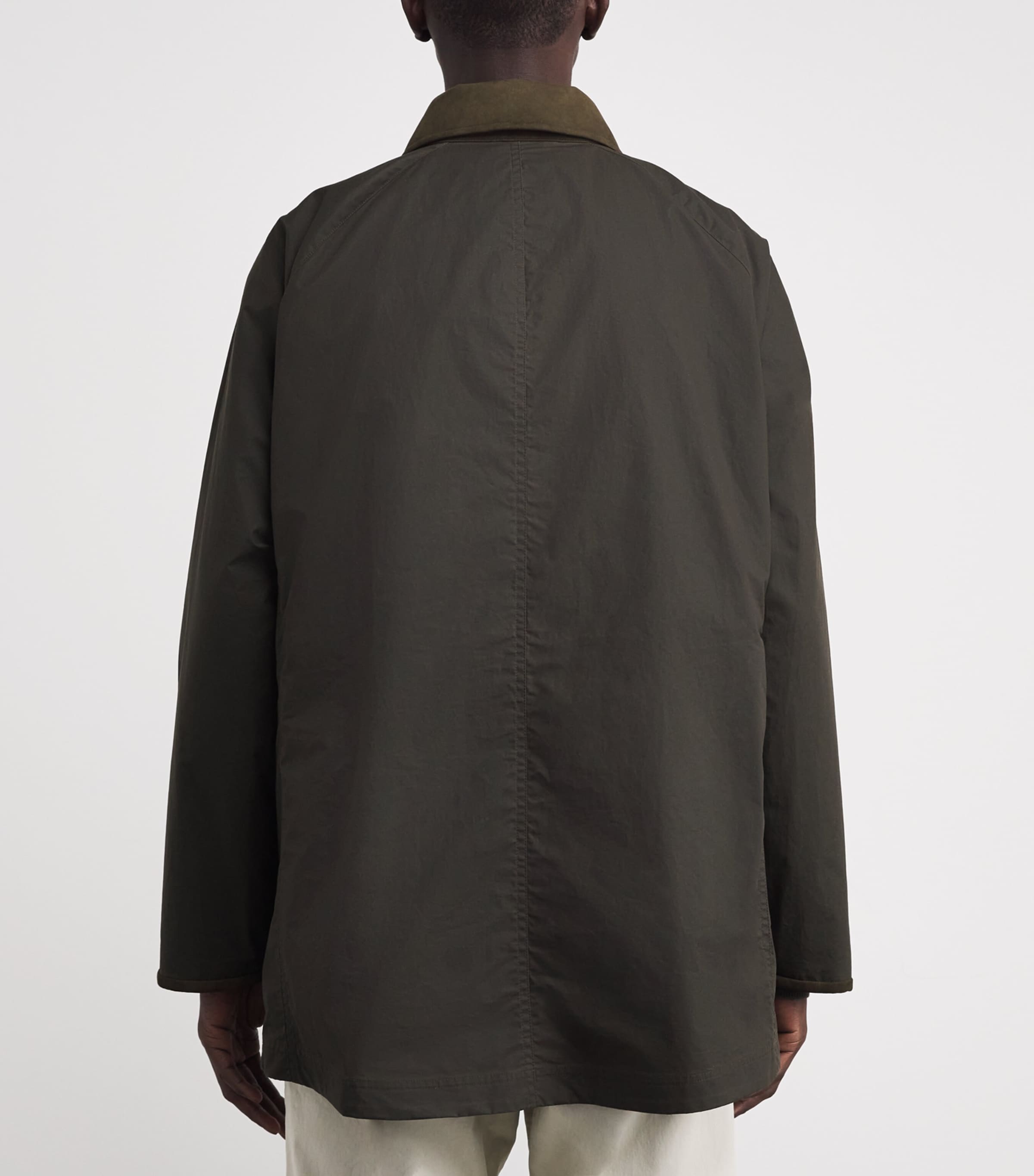 Waxed Cotton Field Coat DARK OLIVE Image 4