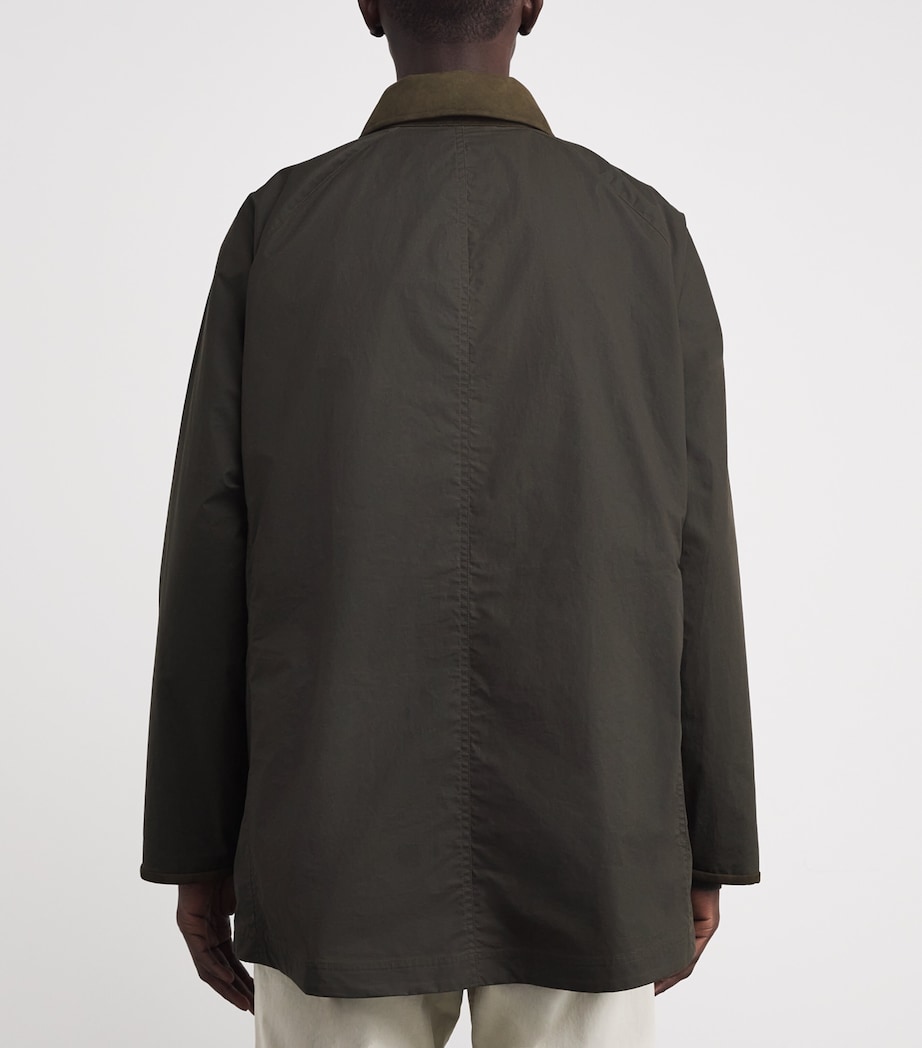 Waxed Cotton Field Coat DARK OLIVE Image 4