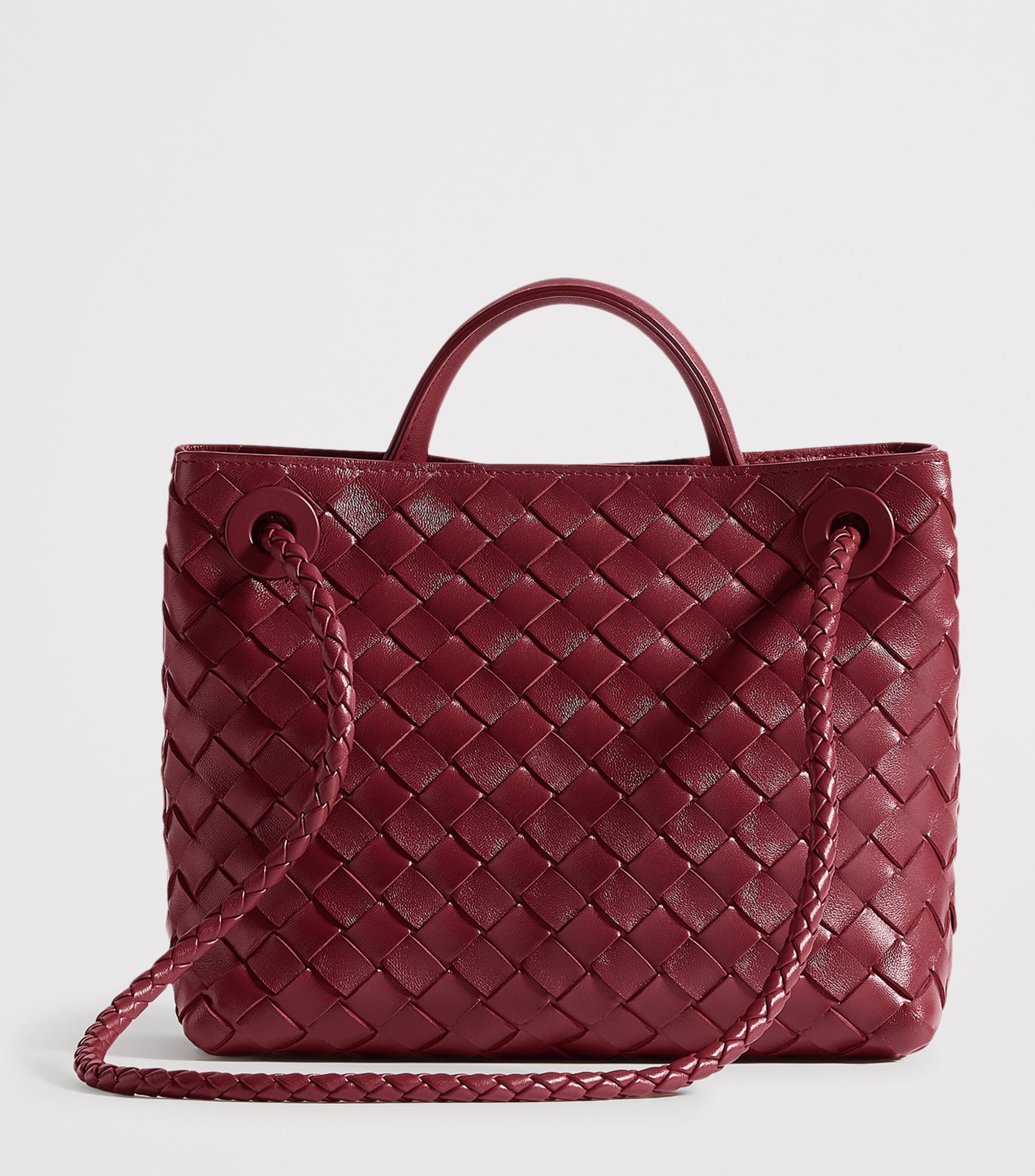 Bottega Veneta Womens Small Leather Andiamo Top-Handle Bag Image 5