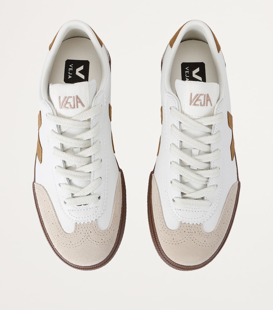 Leather Volley Sneakers TAN COMB Image 3