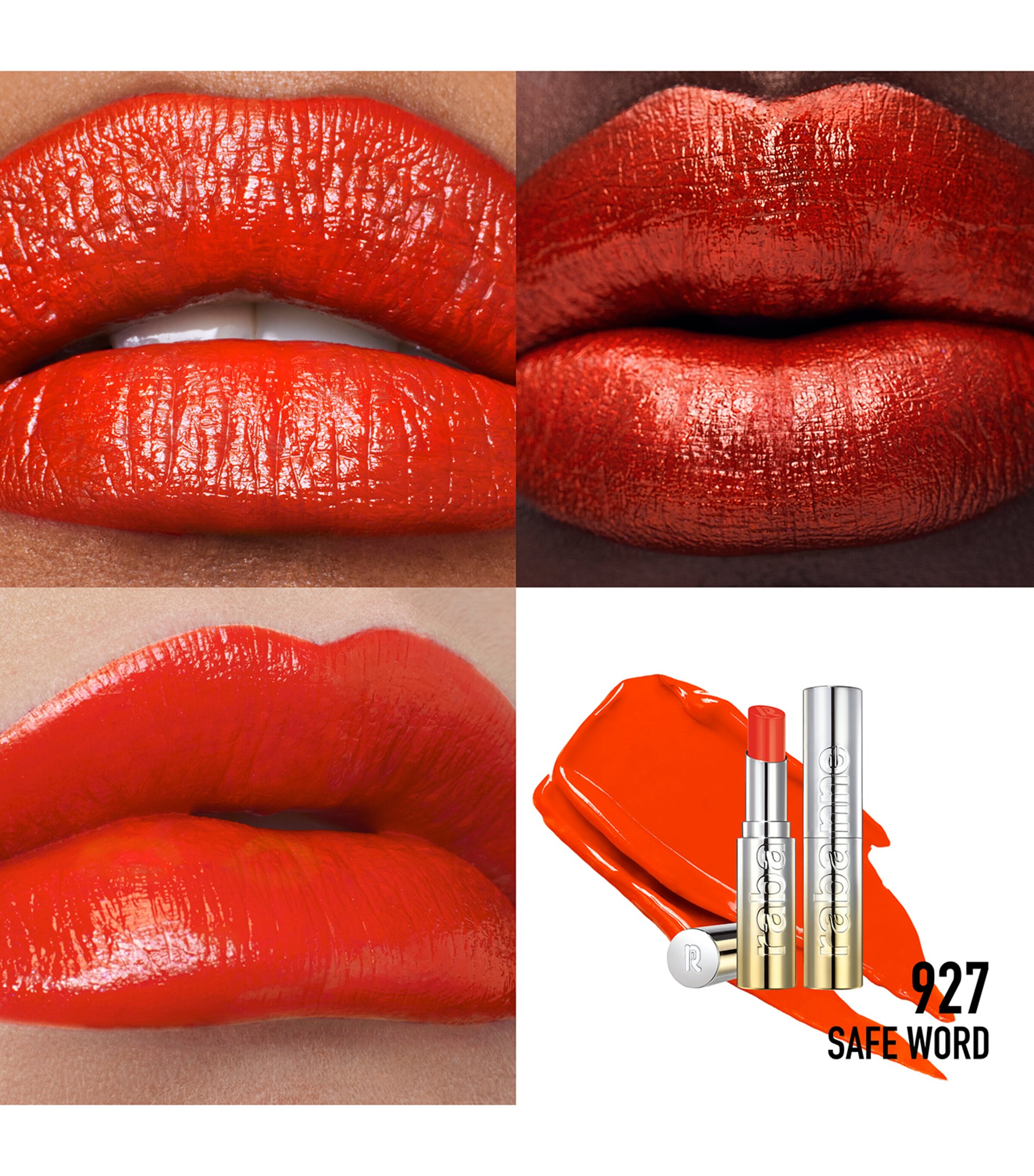 Rabanne Dramalips Shiny Lipstick Safe Word Image 3