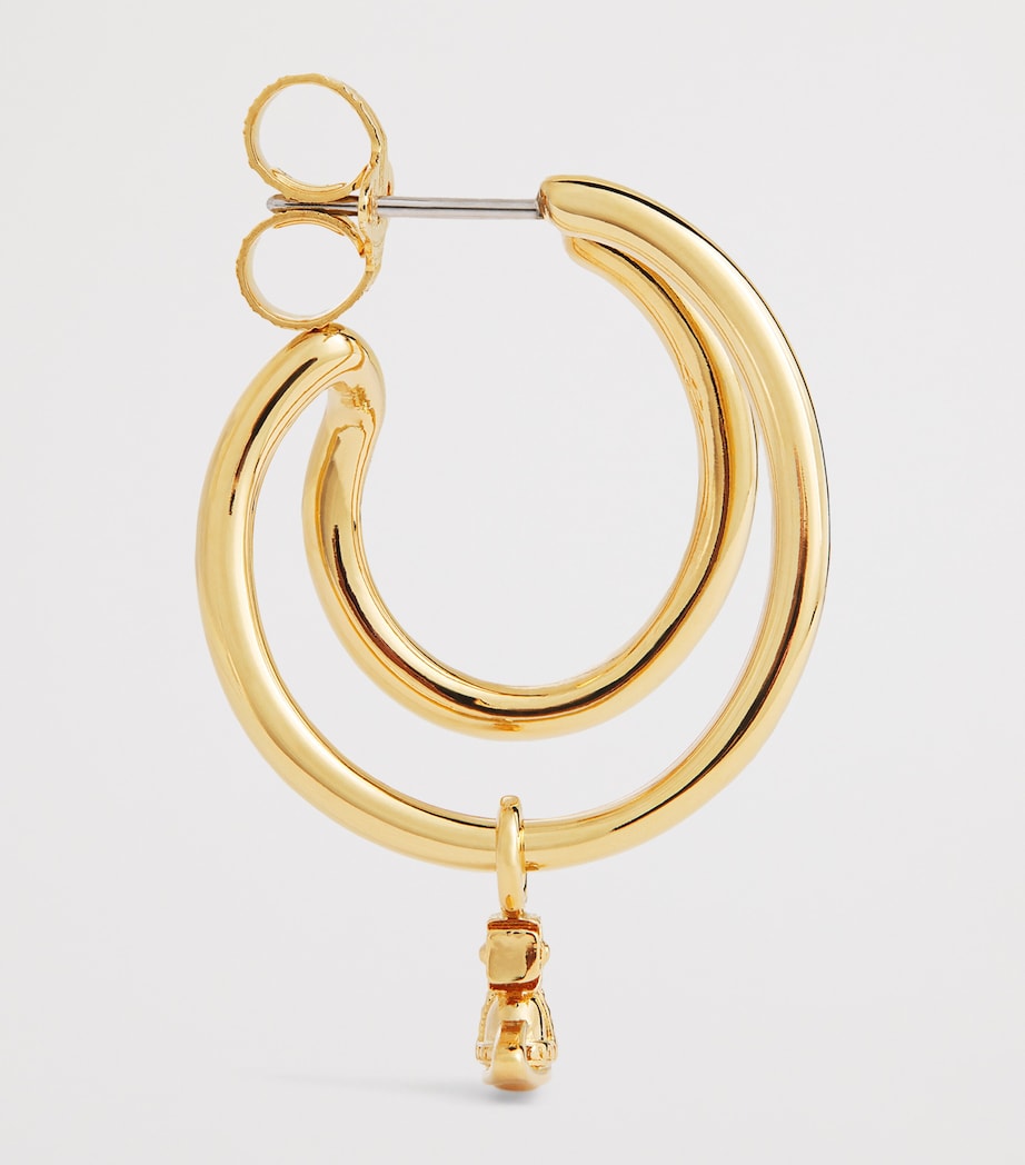 Double Loop Ronda Earrings R001 GOLD Image 4