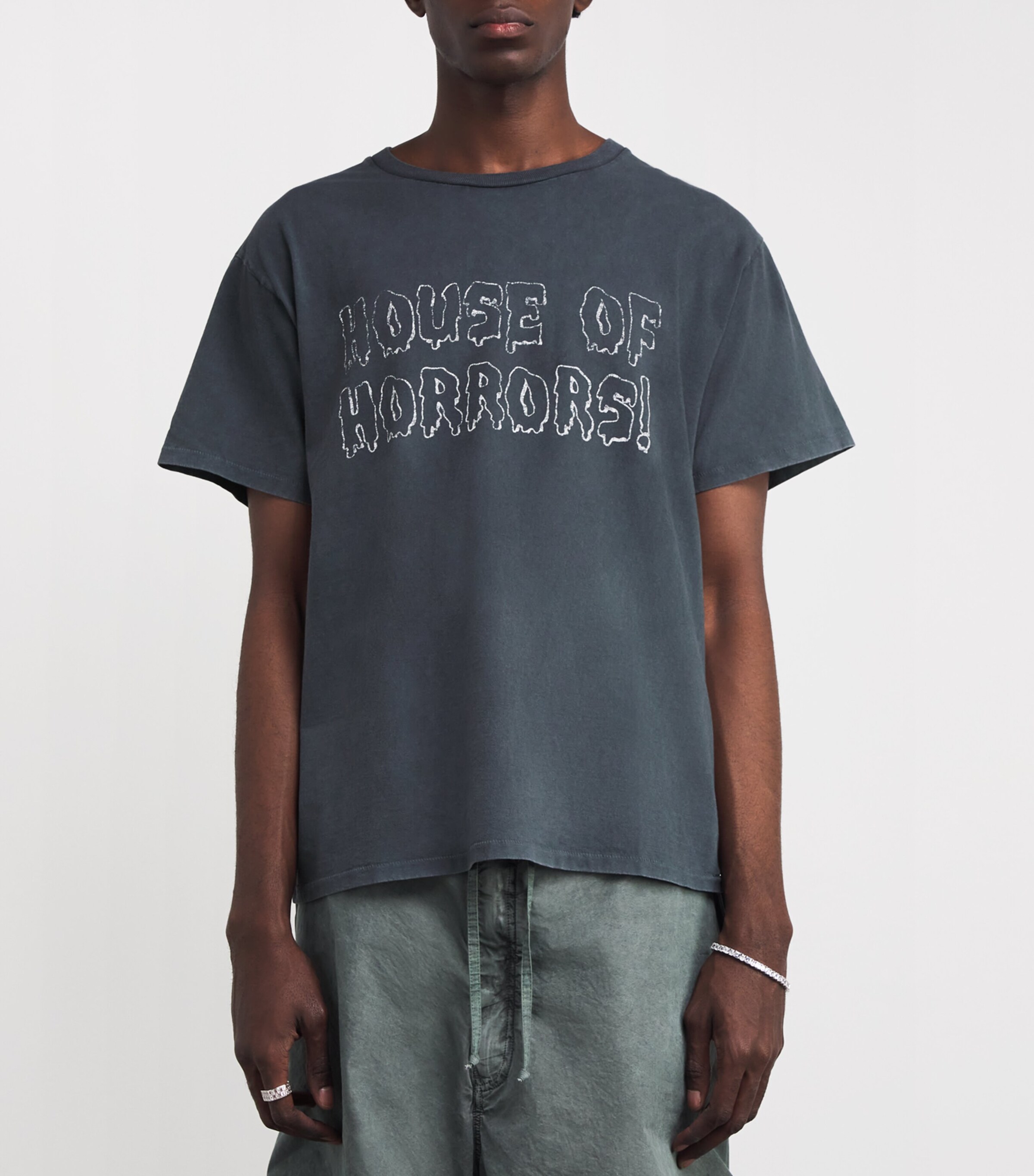GALLERY DEPT. Black Cotton Horrors T-Shirt | Harrods UK