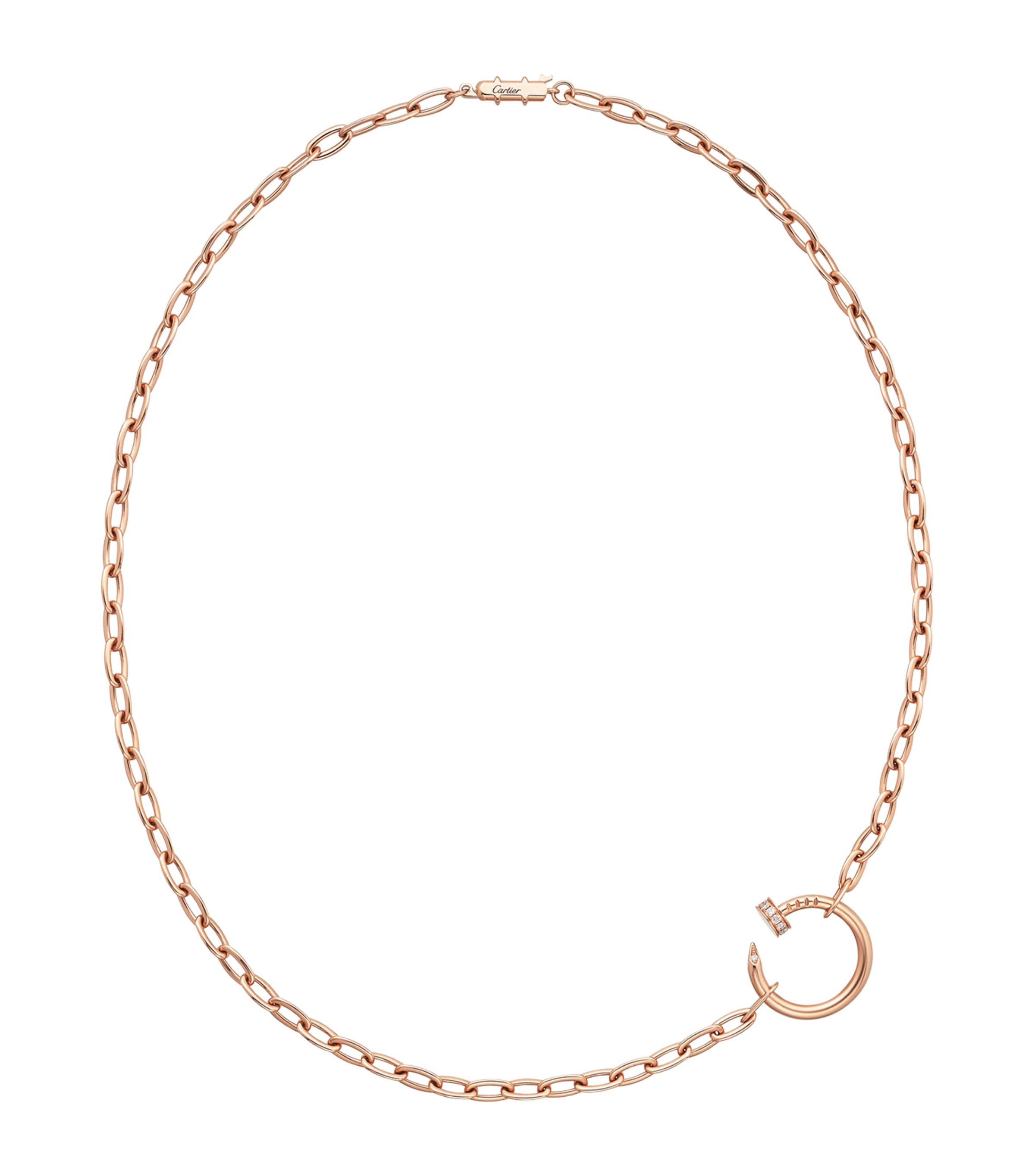 Rose Gold and Diamond Juste un Clou Necklace (45cm) ROSE GOLD Image 1