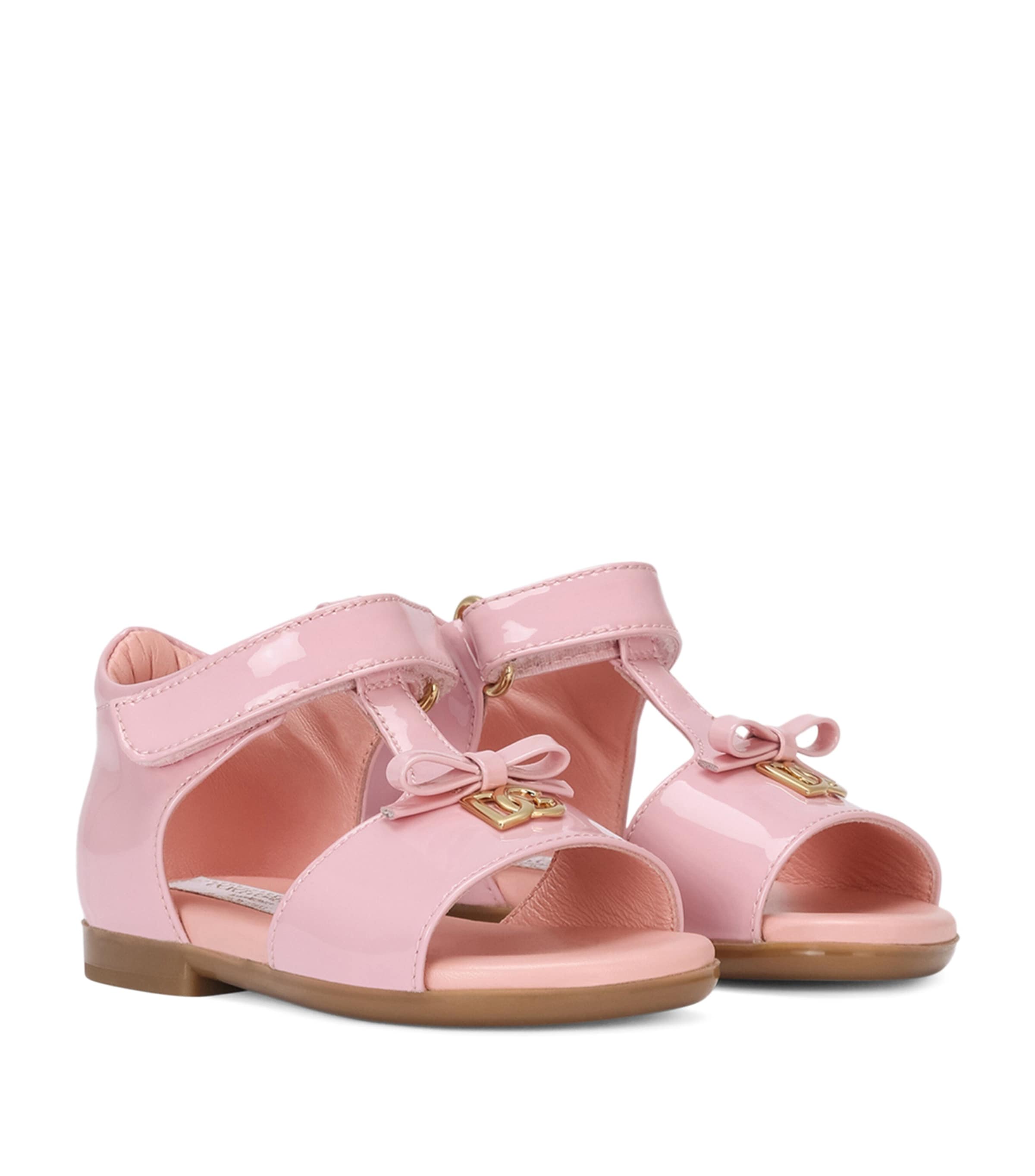 Calfskin Bow-Tie Sandals 80416-PINK 1 Image 4