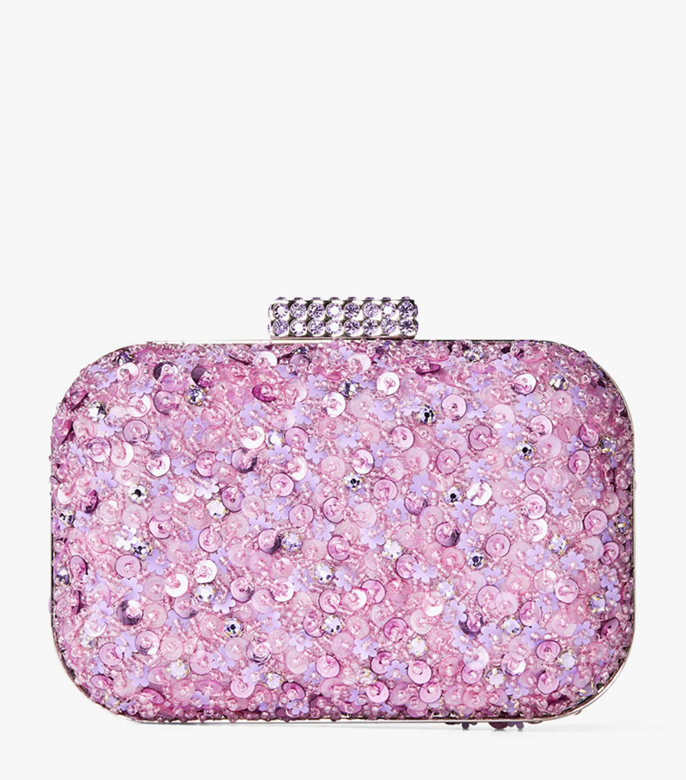 Jimmy Choo Micro Cloud Clutch Bag In Pink