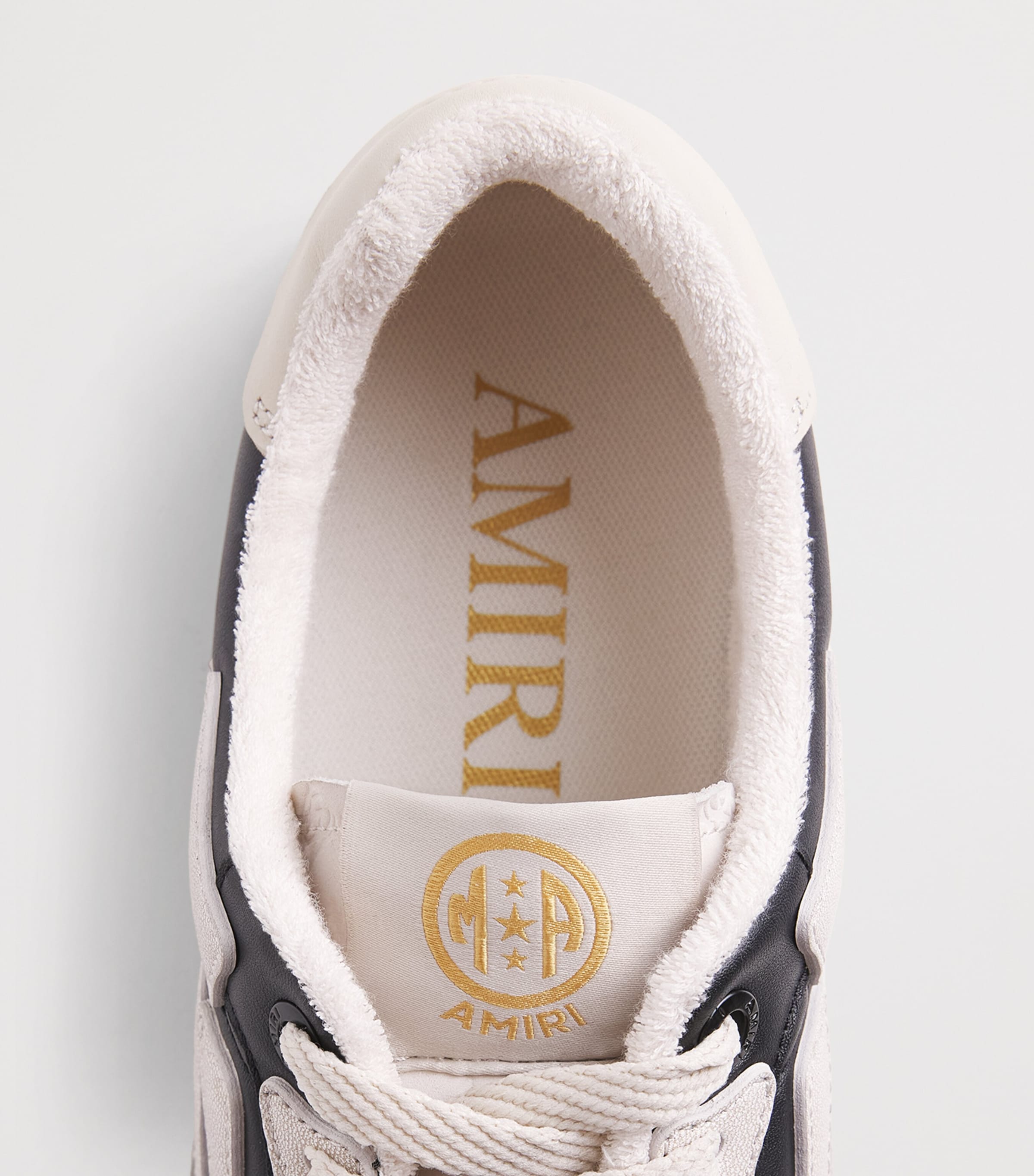 AMIRI Leather Pacific Football Sneakers Black Image 6