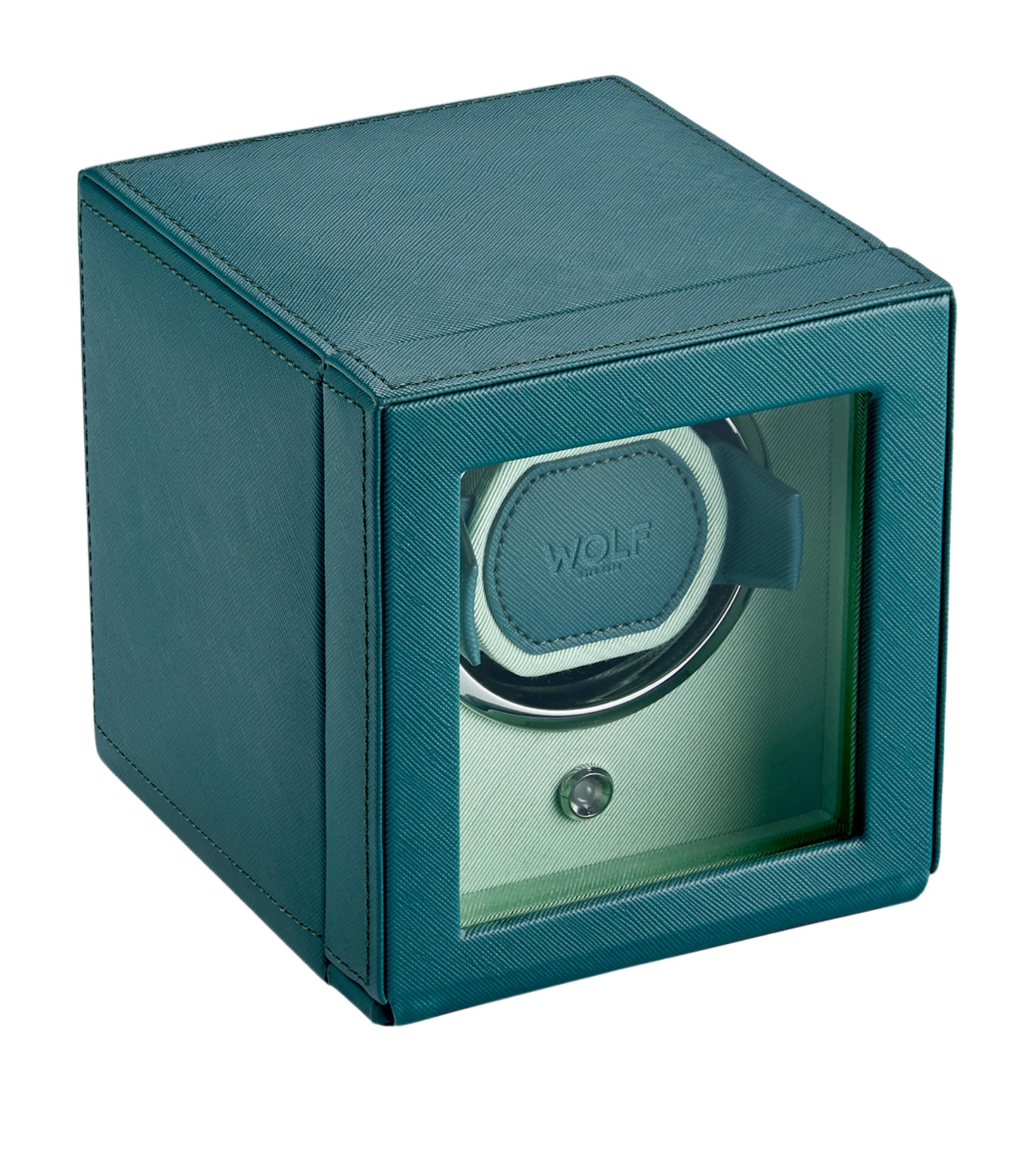 WOLF Cub Watch Winder with Cover Seltzer Teal/mint Image 2