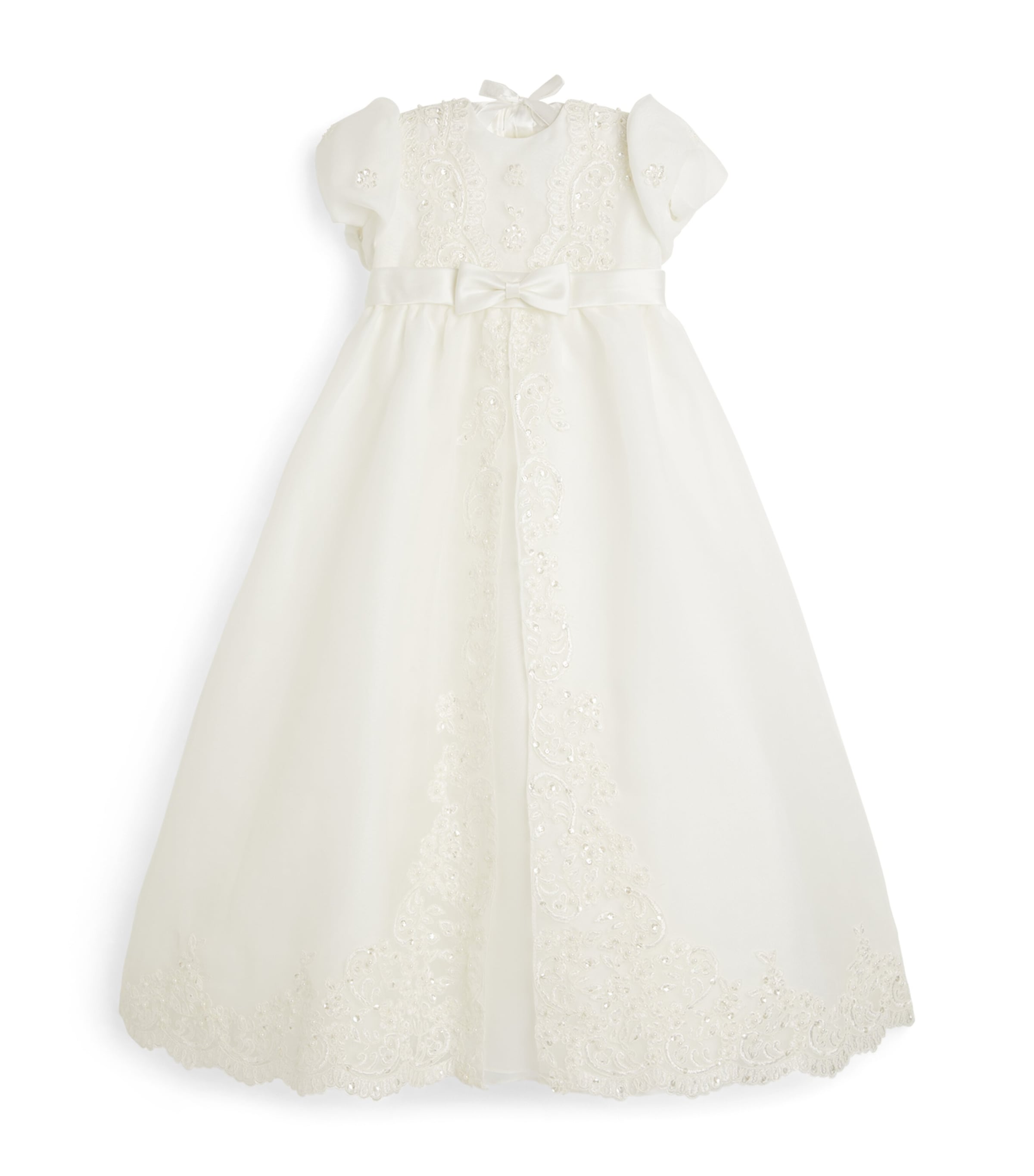 Sarah Louise Ivory Christening Robe and Bonnet Set (3-12 Months