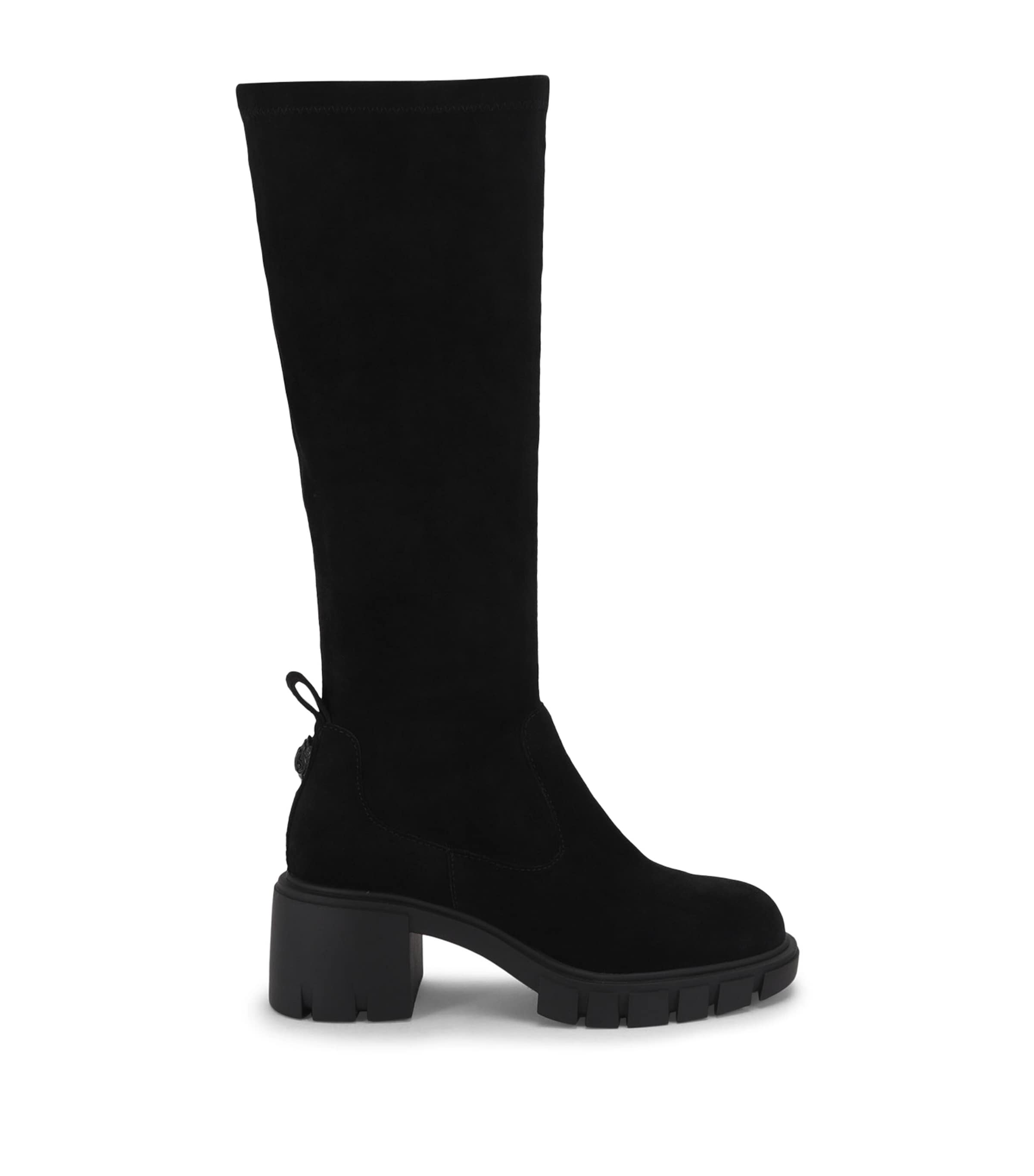 Kurt Geiger London Suede Clarence Knee-High Boots Black Image 1