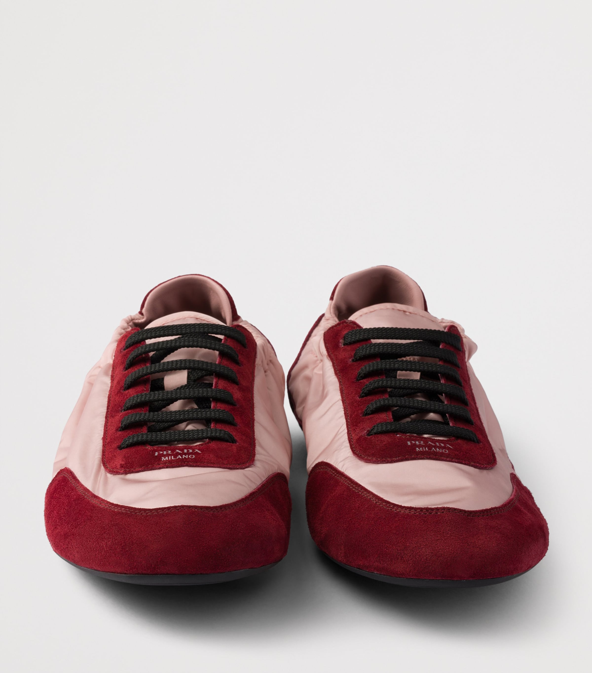 Re-Nylon and Suede Collapse Sneakers F04VD Image 5