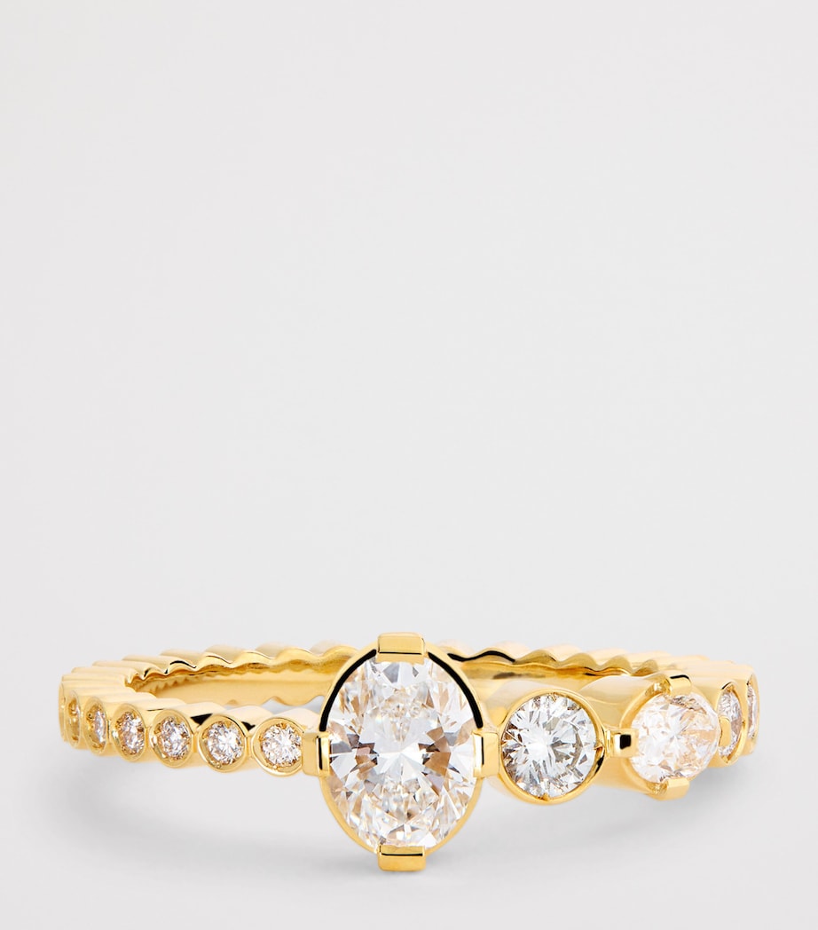Yellow Gold and Diamond Starry Sky Ensemble de Sky Ring YELLOW GOLD Image 4