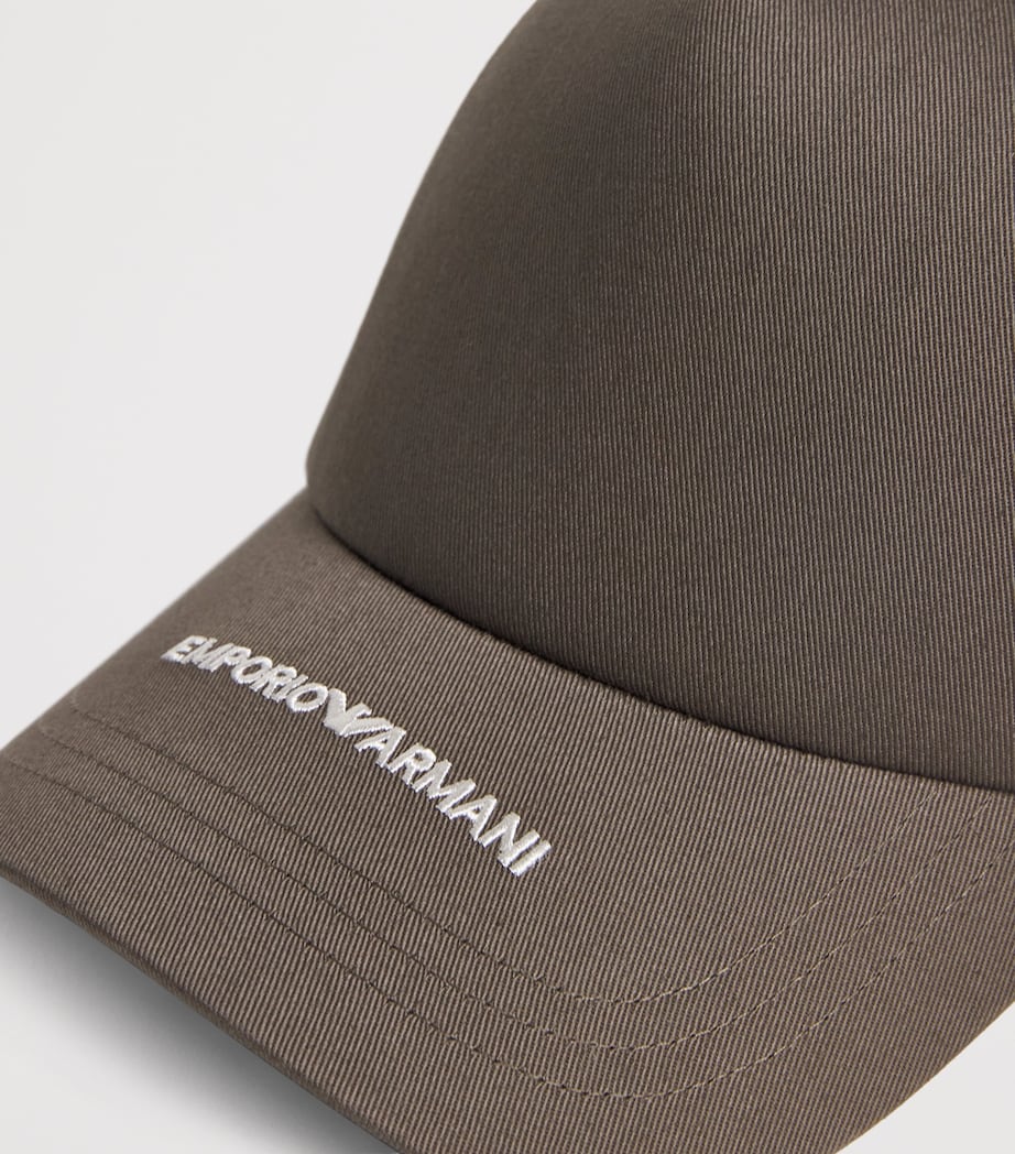 Cotton Logo Baseball Cap M6344 Image 3