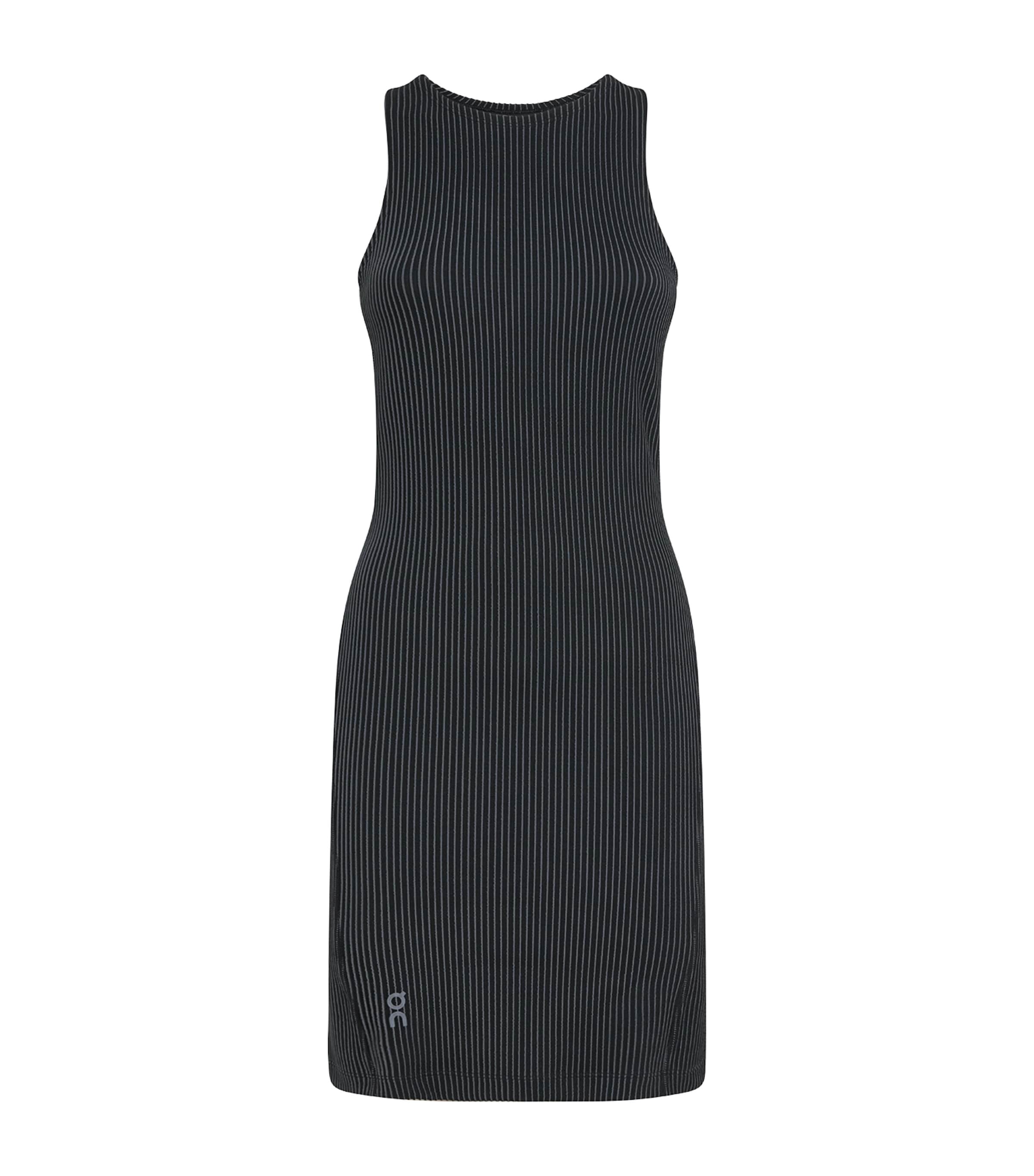 On All-day Ribbed Mini Dress In Black