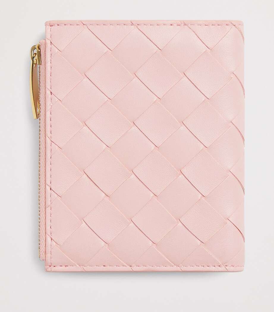 Bottega Veneta Small Leather Intrecciato Bifold Wallet Image 3