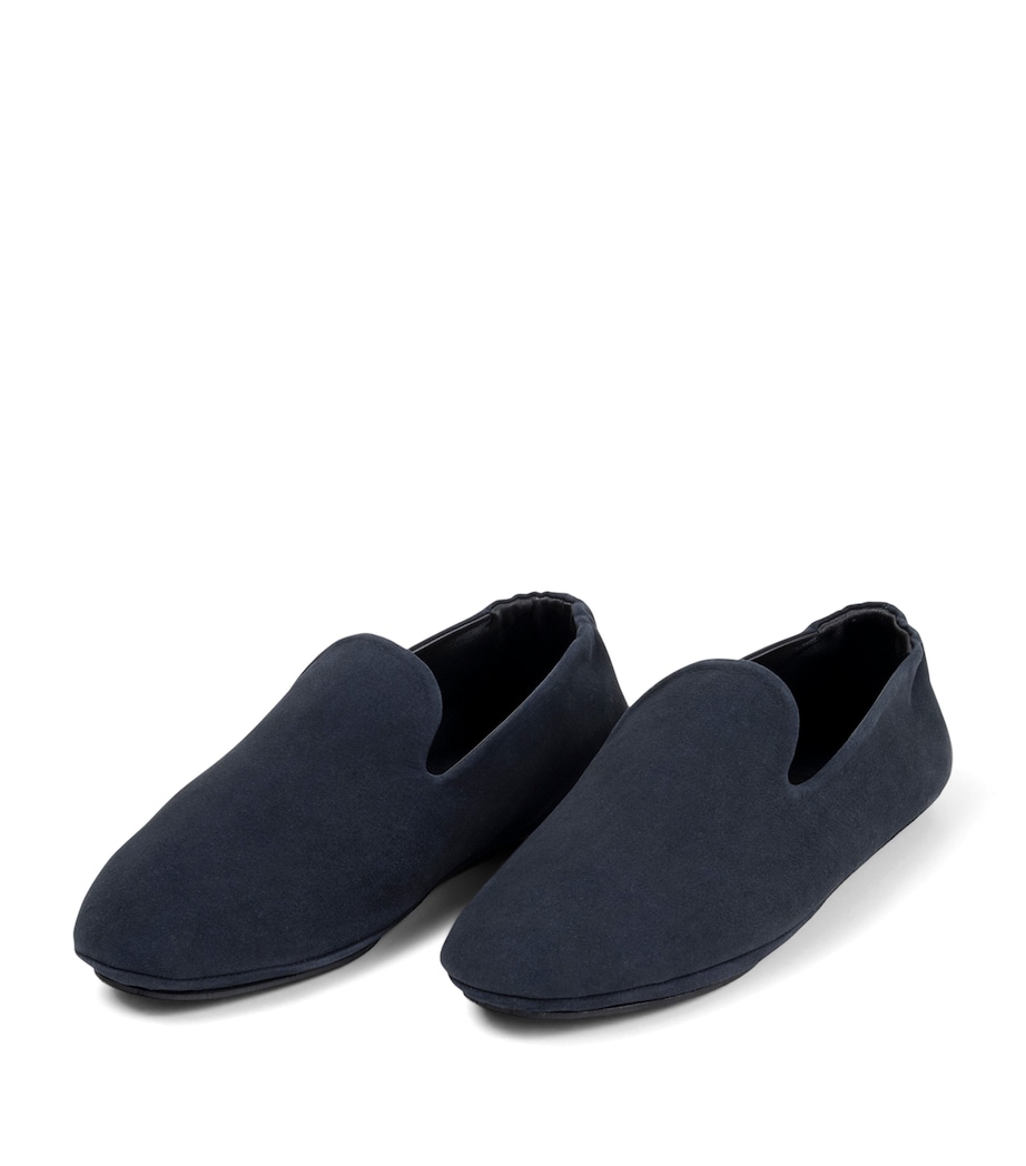 Frette Suede Frisbee Slippers Blu Image 1