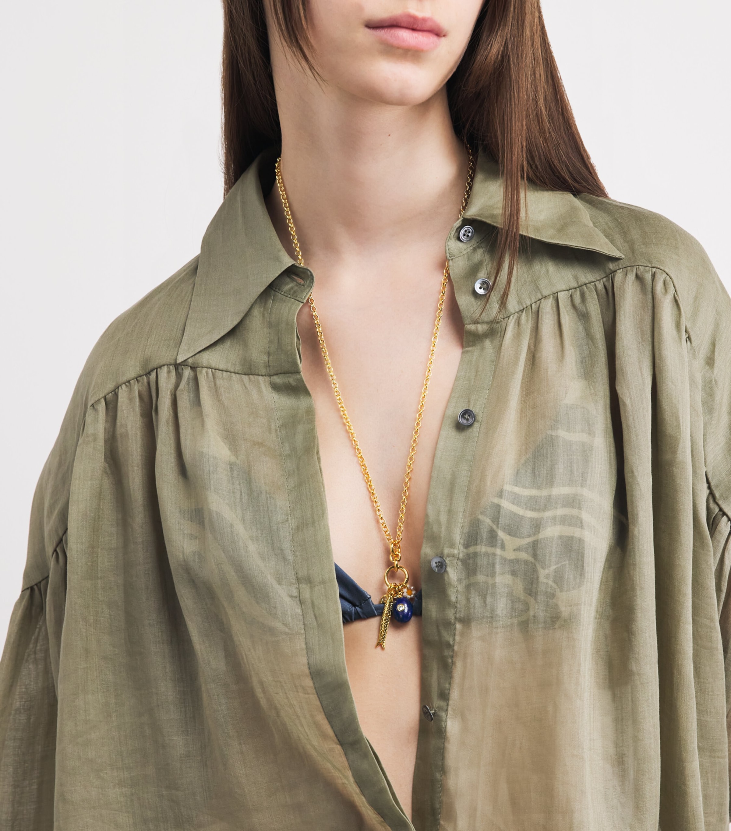 Anni Lu Gold-Plated Swim Club Necklace Gold Image 2