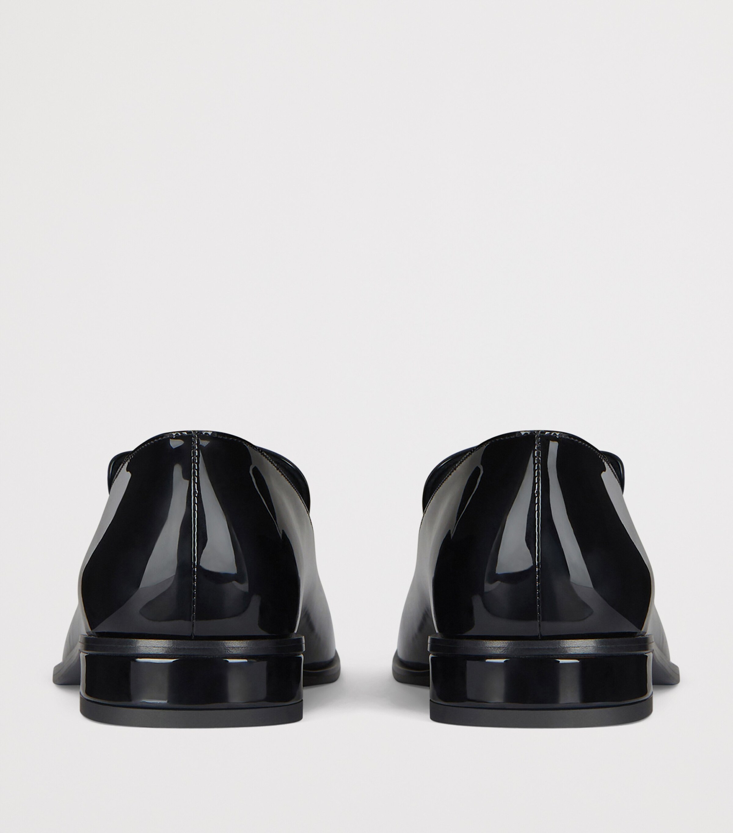Calf Leather Tuxedo Label Loafers BLACK Image 5