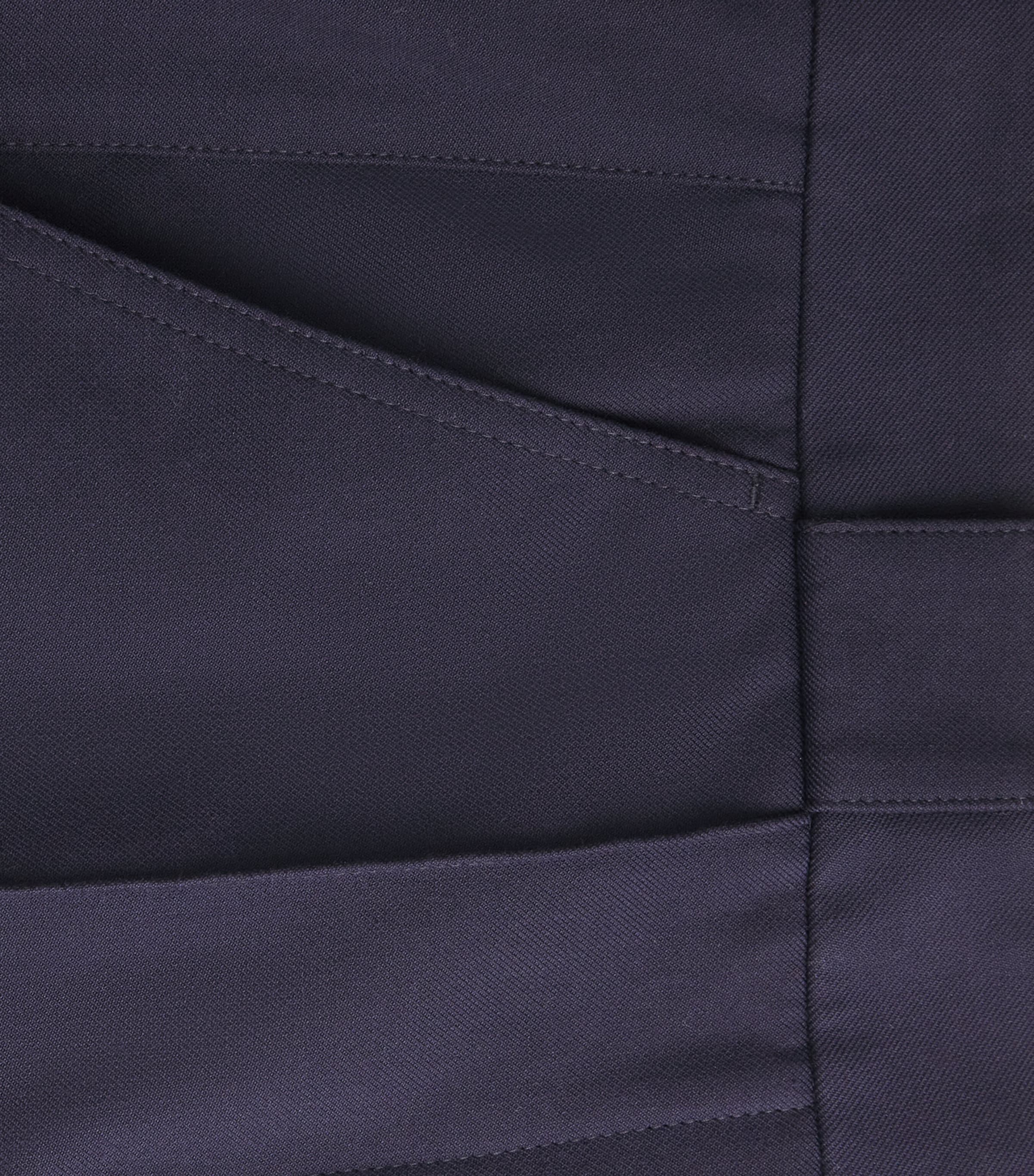 ME+EM Womens Cotton Leg Elongator Trousers Navy Image 6