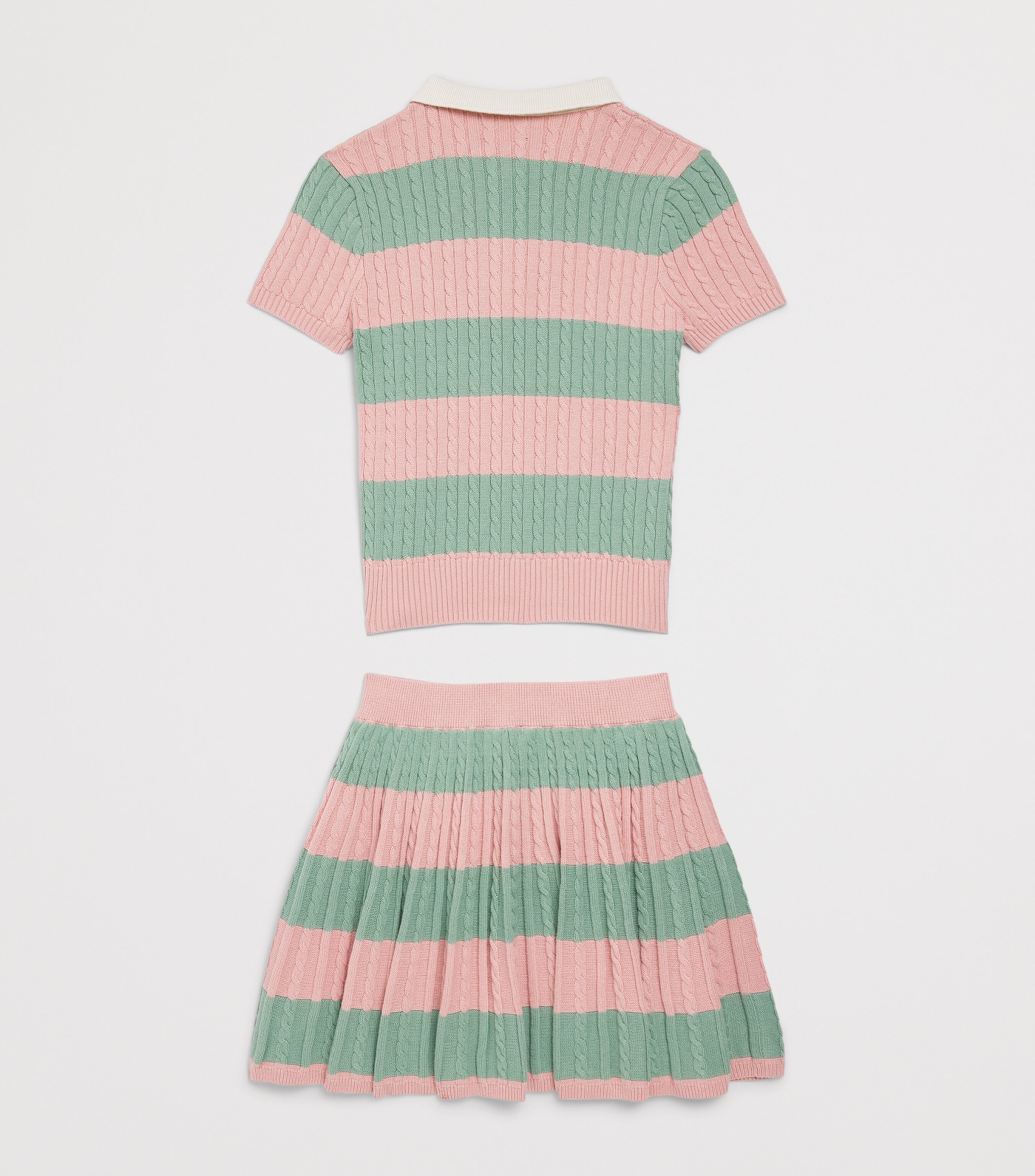 Ralph Lauren Kids Cotton Polo Shirt and Skirt Set (6-14 Years) Adirondack Rose Mlti Image 2