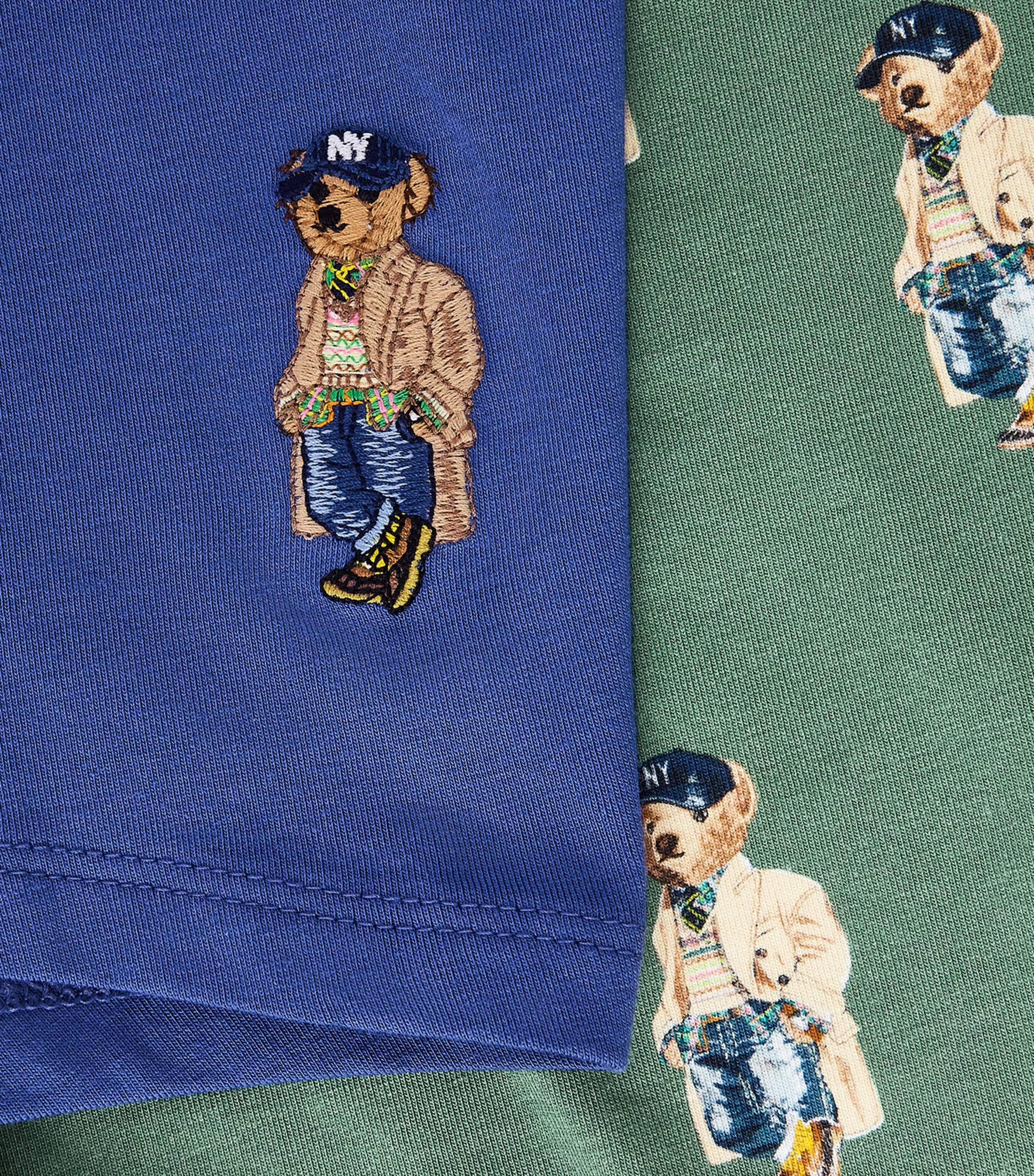 Polo Ralph Lauren Mens Stretch-Cotton Litchfield Trunks (Pack of 2) Bstlle Blu/ftgue Aob Image 5