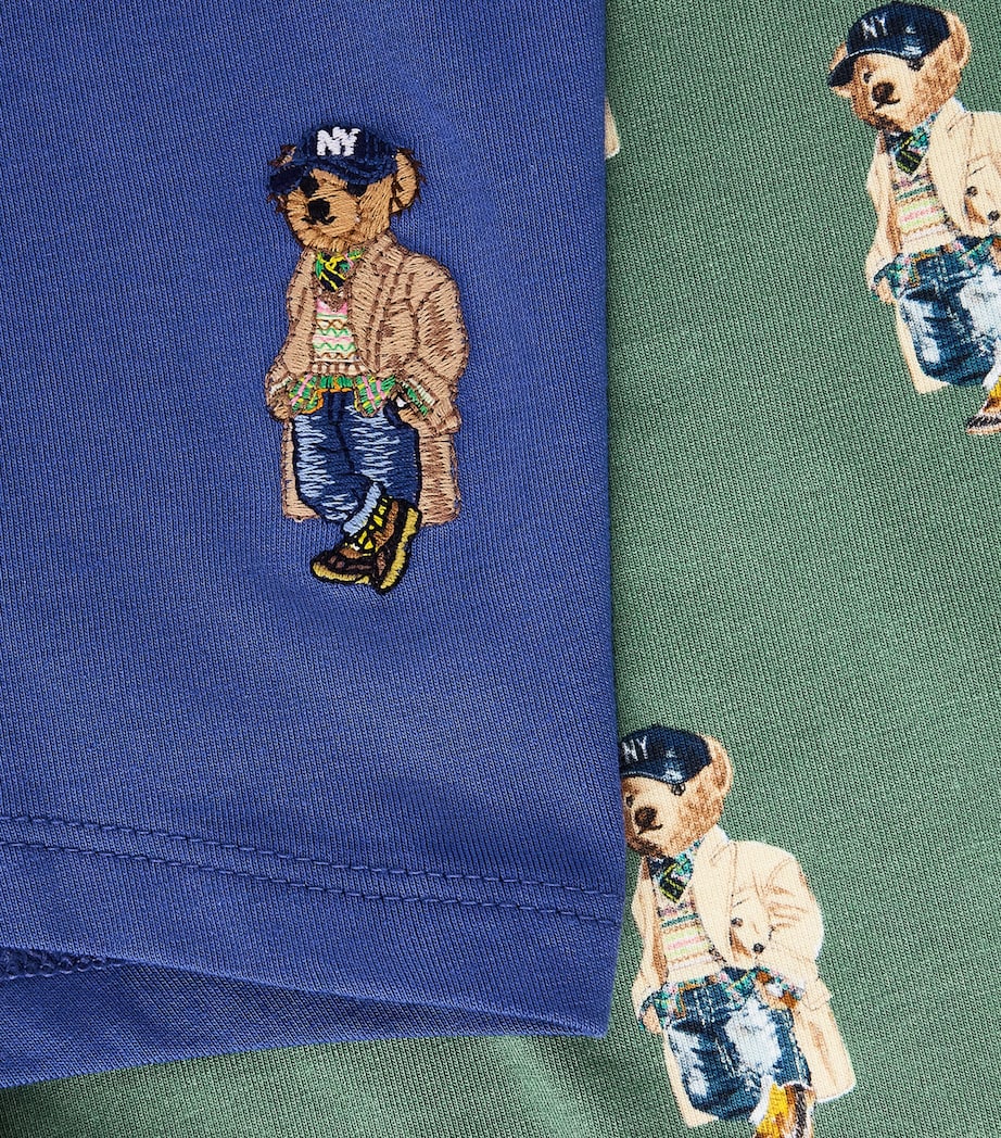 Polo Ralph Lauren Mens Stretch-Cotton Litchfield Trunks (Pack of 2) Bstlle Blu/ftgue Aob Image 5