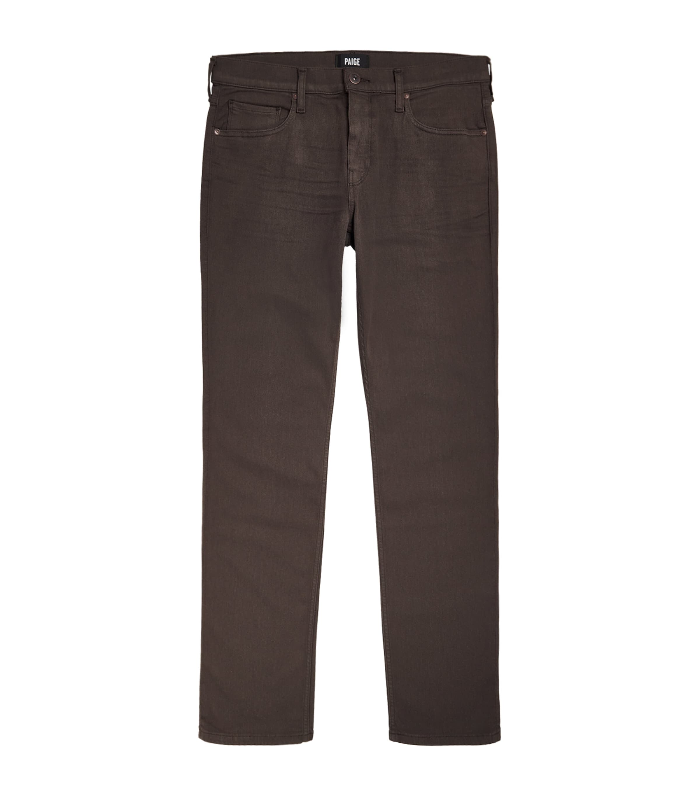 Paige Federal Slim-straight Jeans In Brown