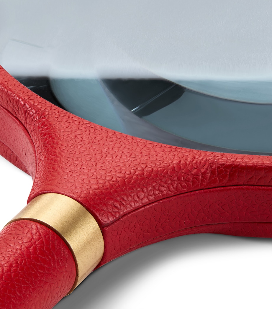 Leather Archival Magnifying Glass RED Image 4