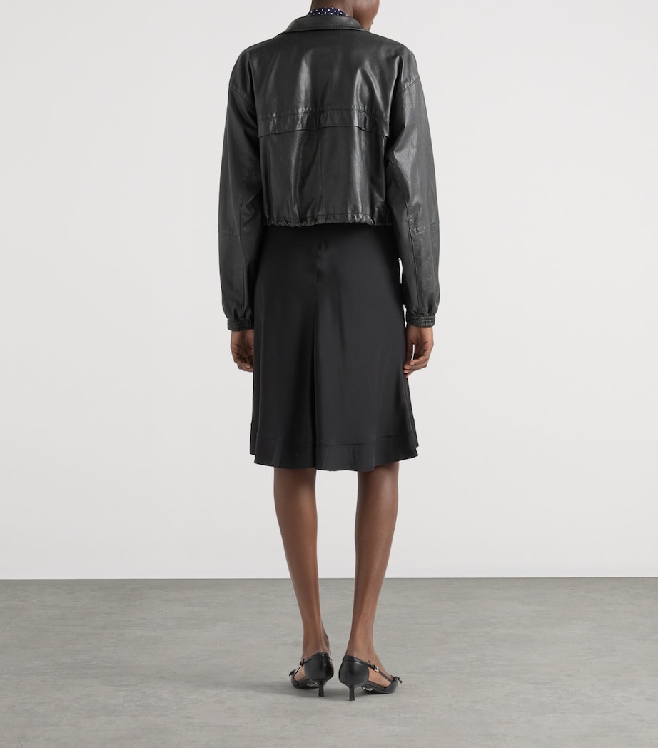 Prada Womens Nappa Leather Jacket Black Image 5