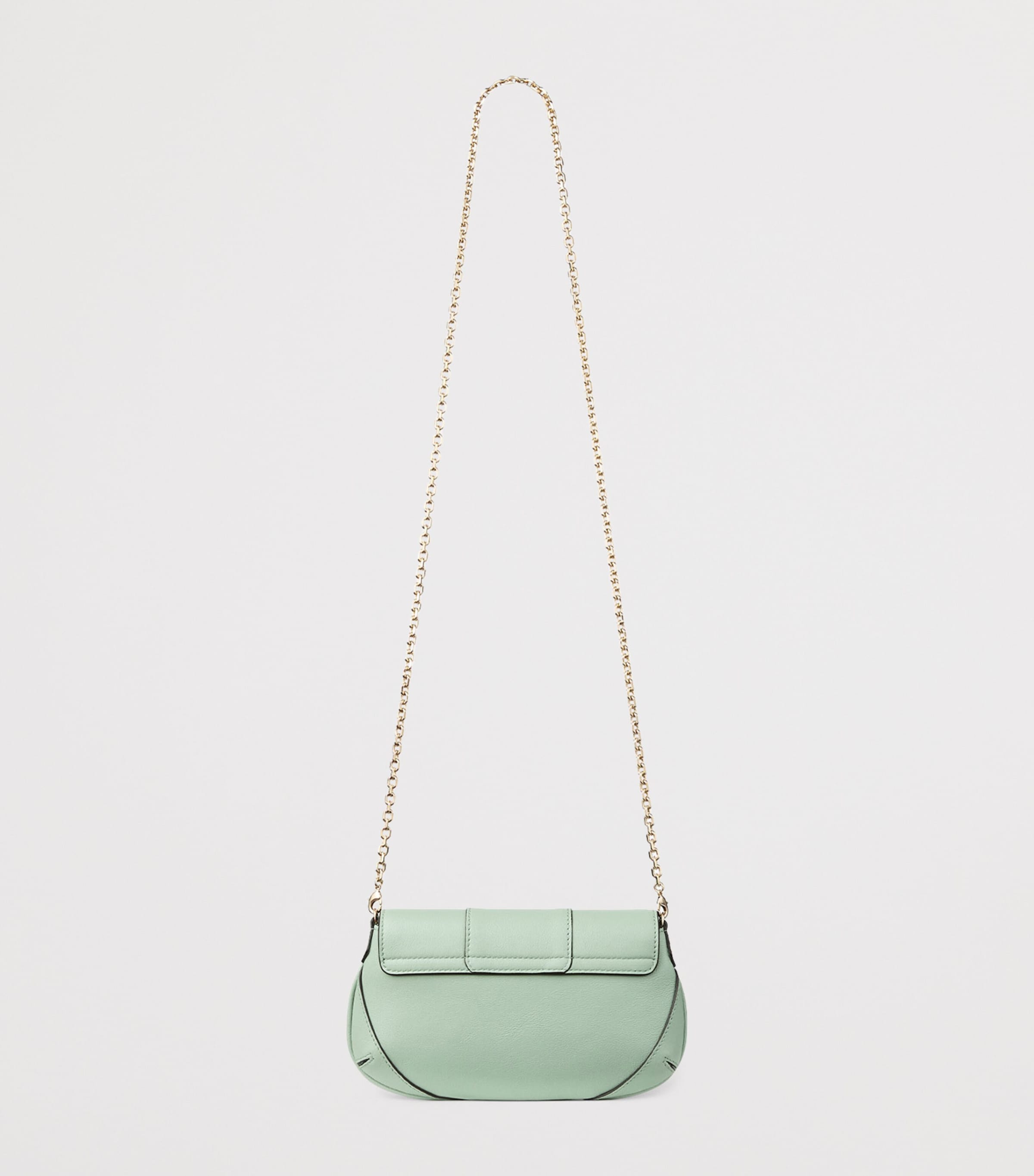 Mini Bar Chain Wallet Bag VERDE/SHINY GOLD Image 3