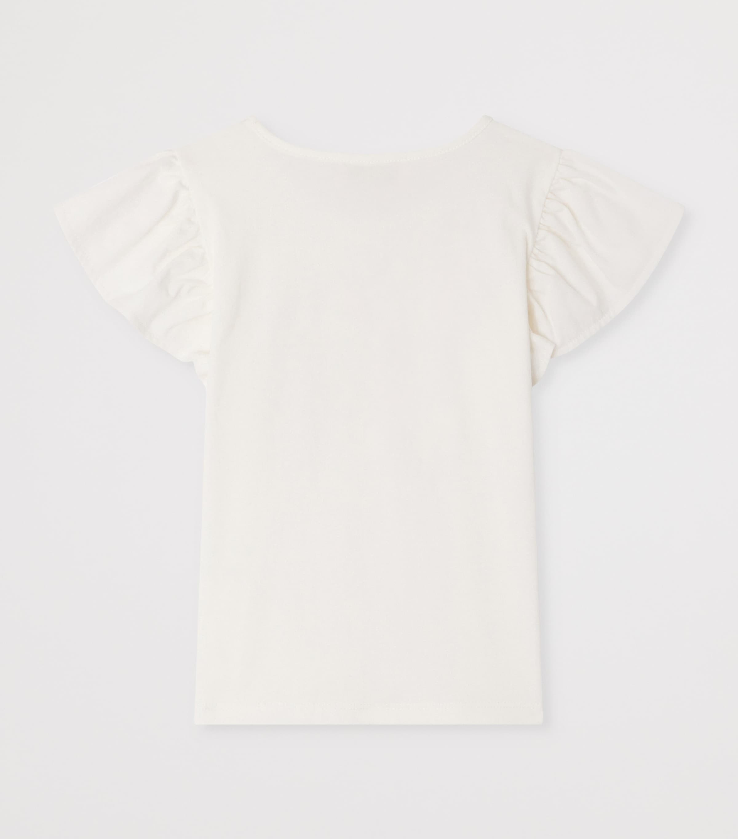 Bonpoint Cotton Emila T-Shirt (10-14 Years) Upb Blanc Lait Image 2