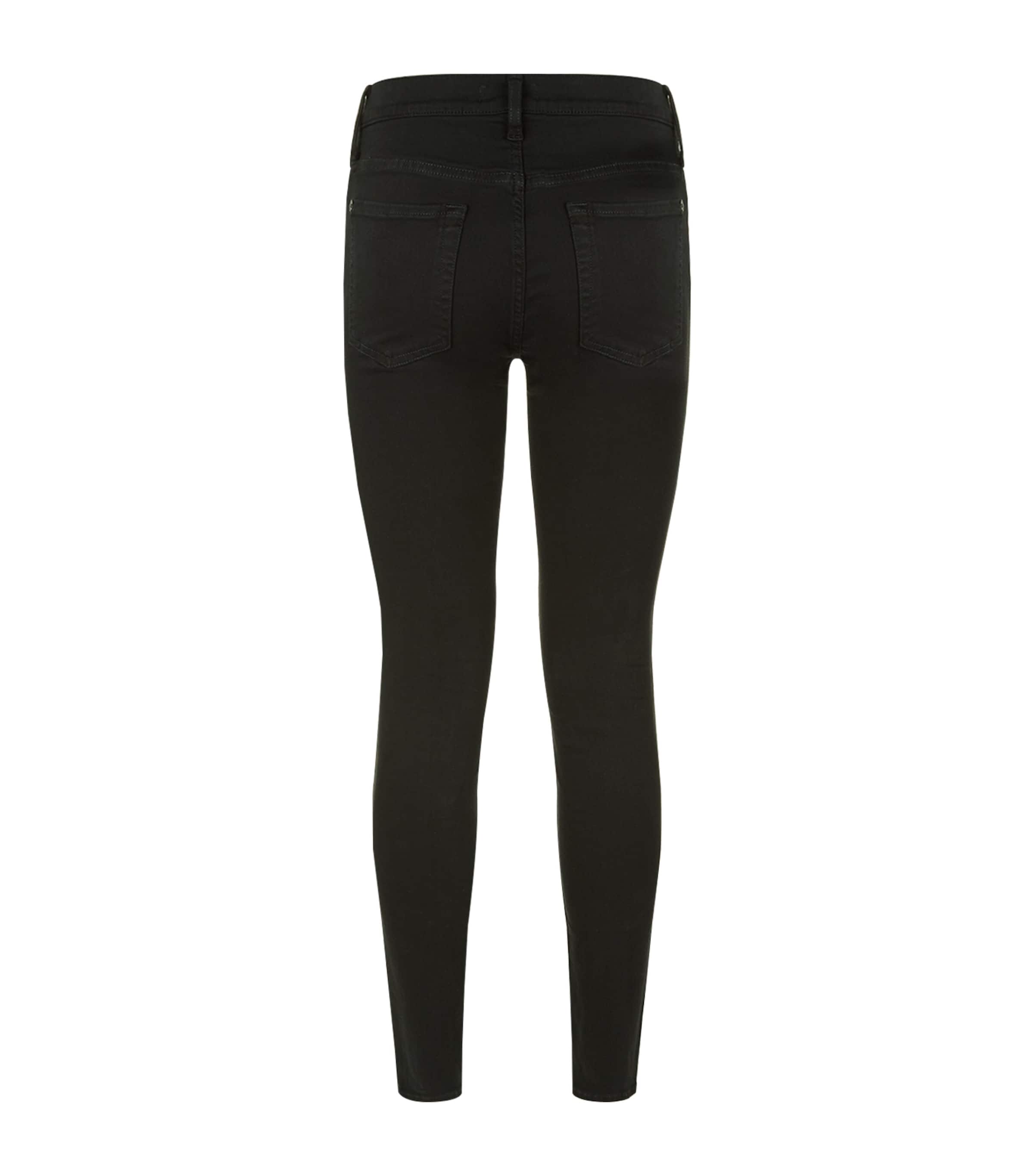 Slim Illusion High Waist Super Skinny Jeans RINSED BLACK Image 3