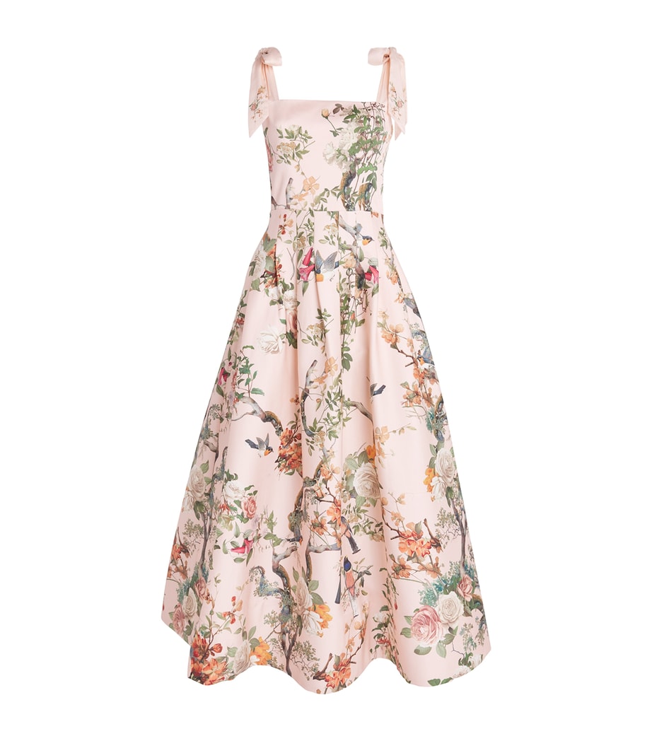 Alice+Olivia Womens Floral Hana Maxi Dress Snset Grove Eng Rose Image 1