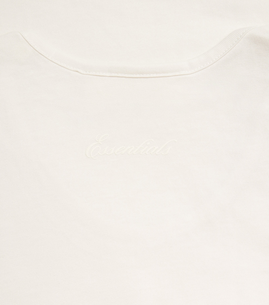 FEAR OF GOD ESSENTIALS Mens Cotton-Blend Oversized Tank Top Ivory Image 6