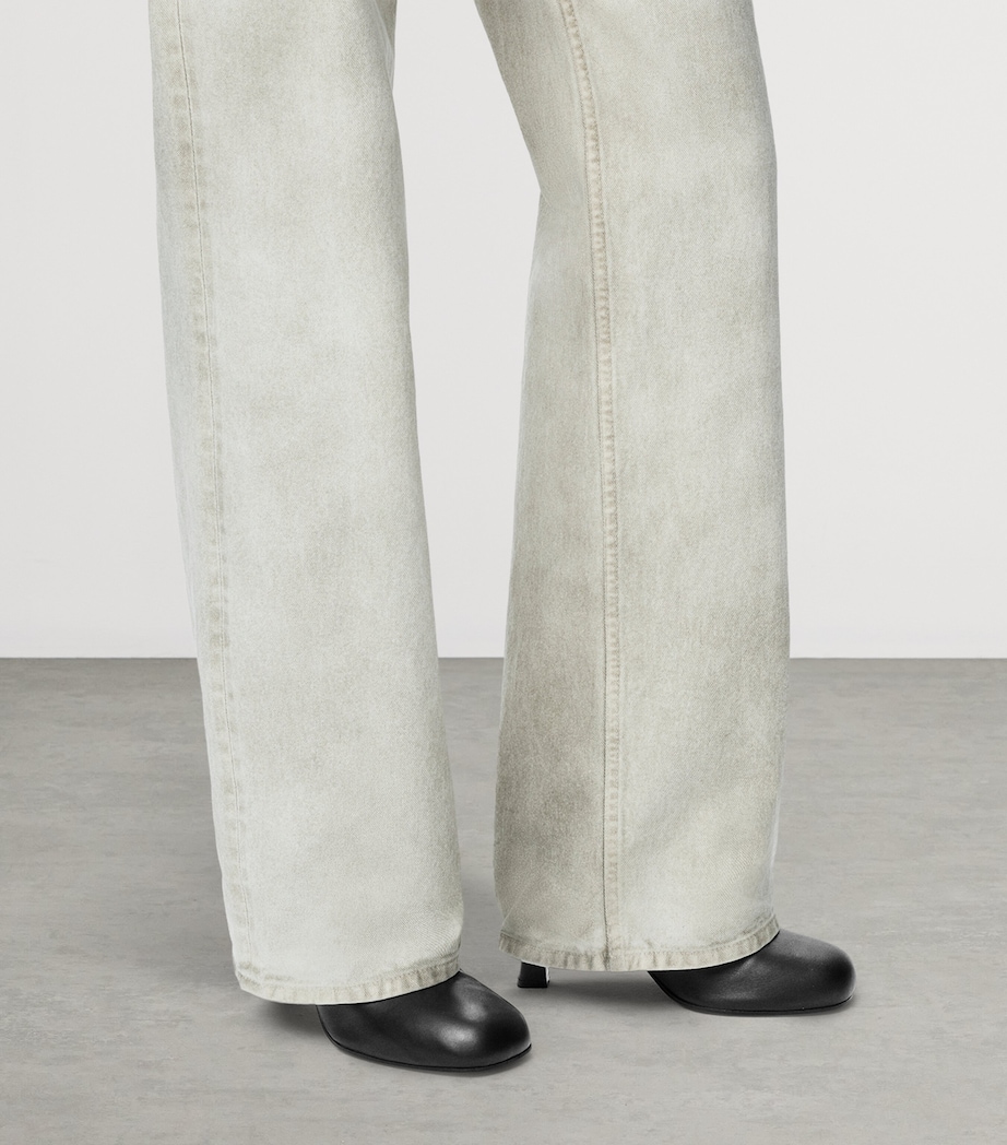 Leather Bobine Ankle Boots 75 BLACK Image 2