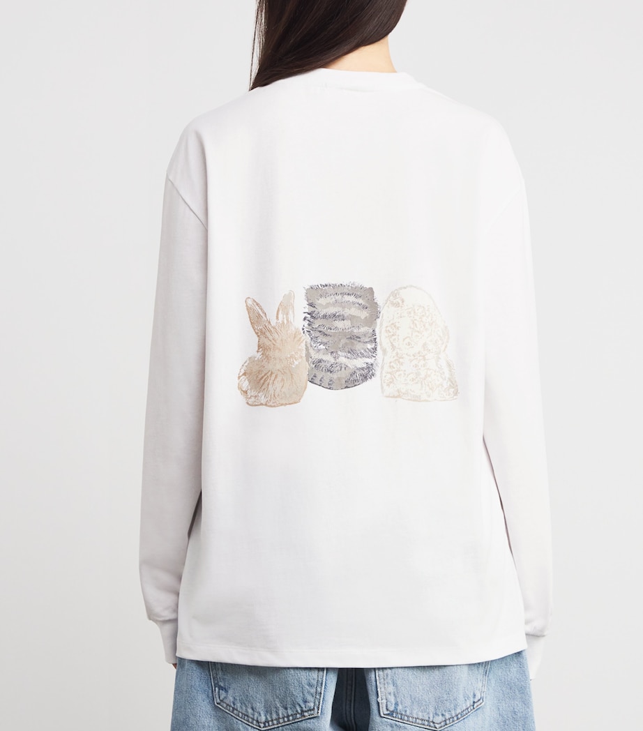 Organic Cotton Printed T-Shirt 151 BRIGHT WHITE Image 4