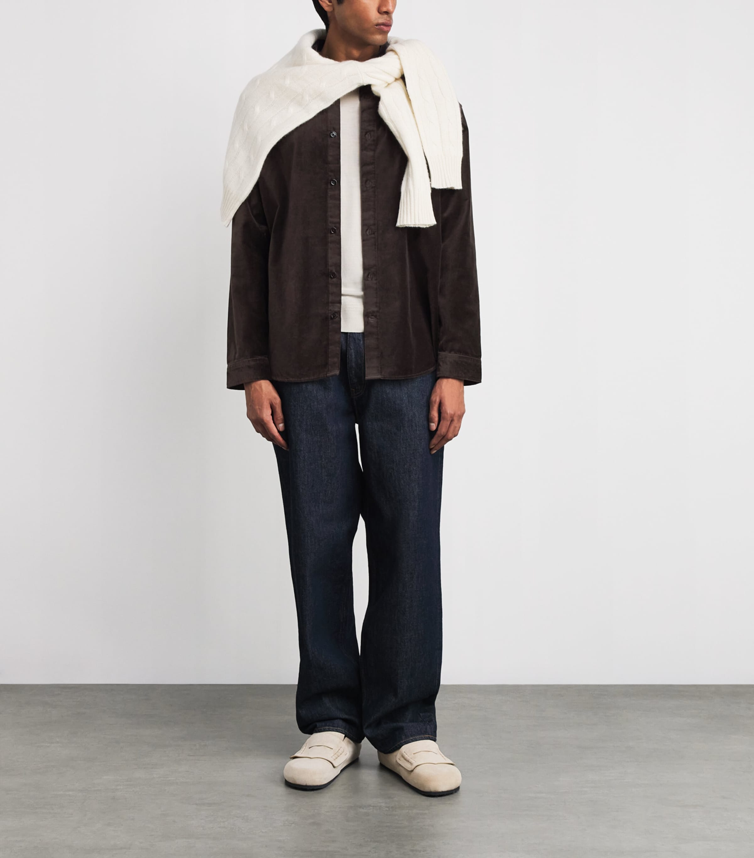 Cotton Relaxed Casper Overshirt DUSKY PORT Image 2