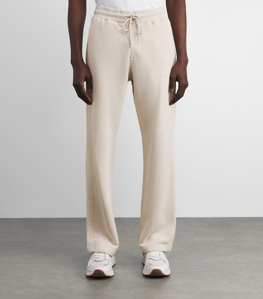 Cotton-Blend Logo Sweatpants SAND 380 Image 3