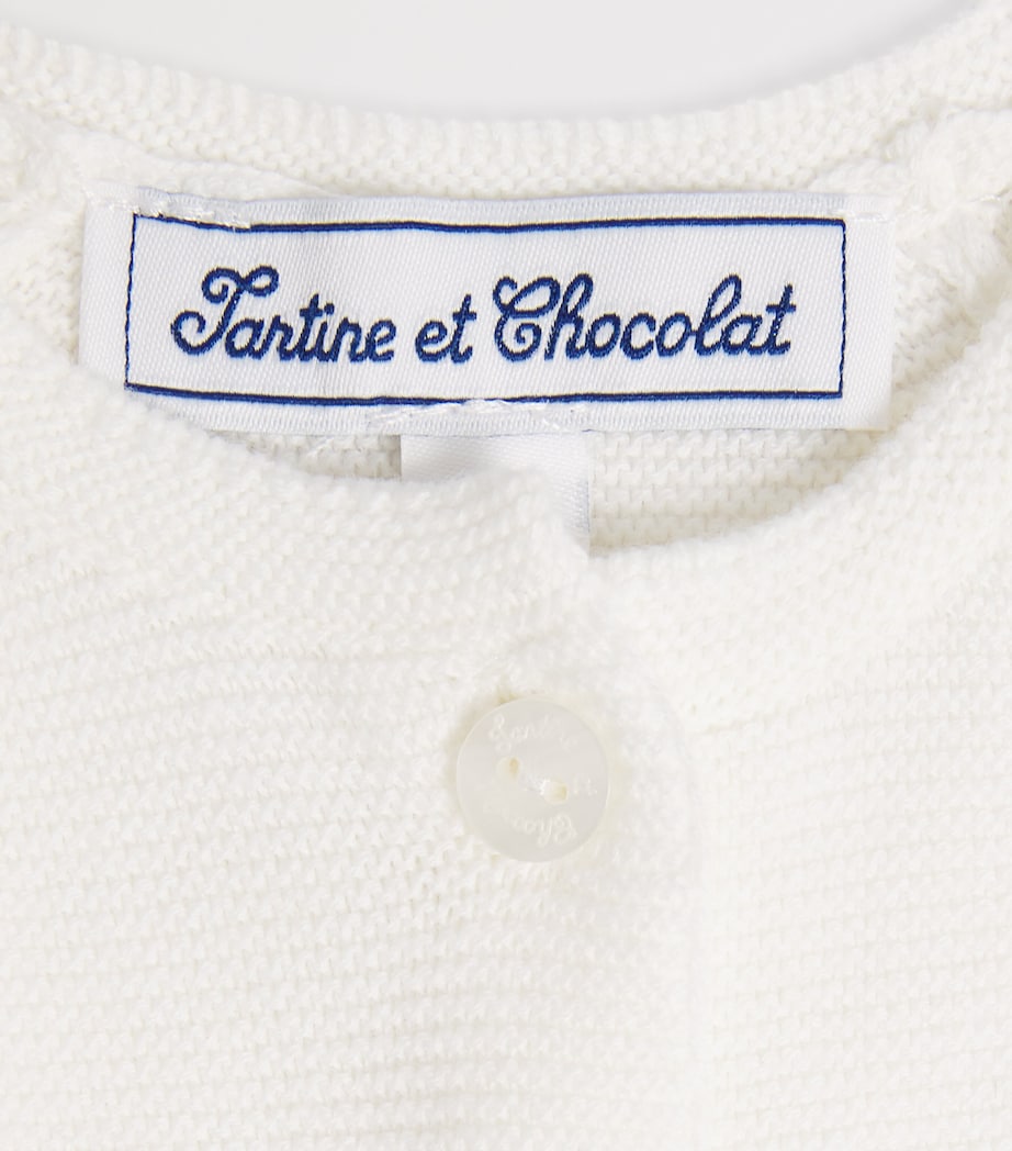 Cotton Embroidered Cardigan (3 Months – 4 Years) 13NACRE Image 3